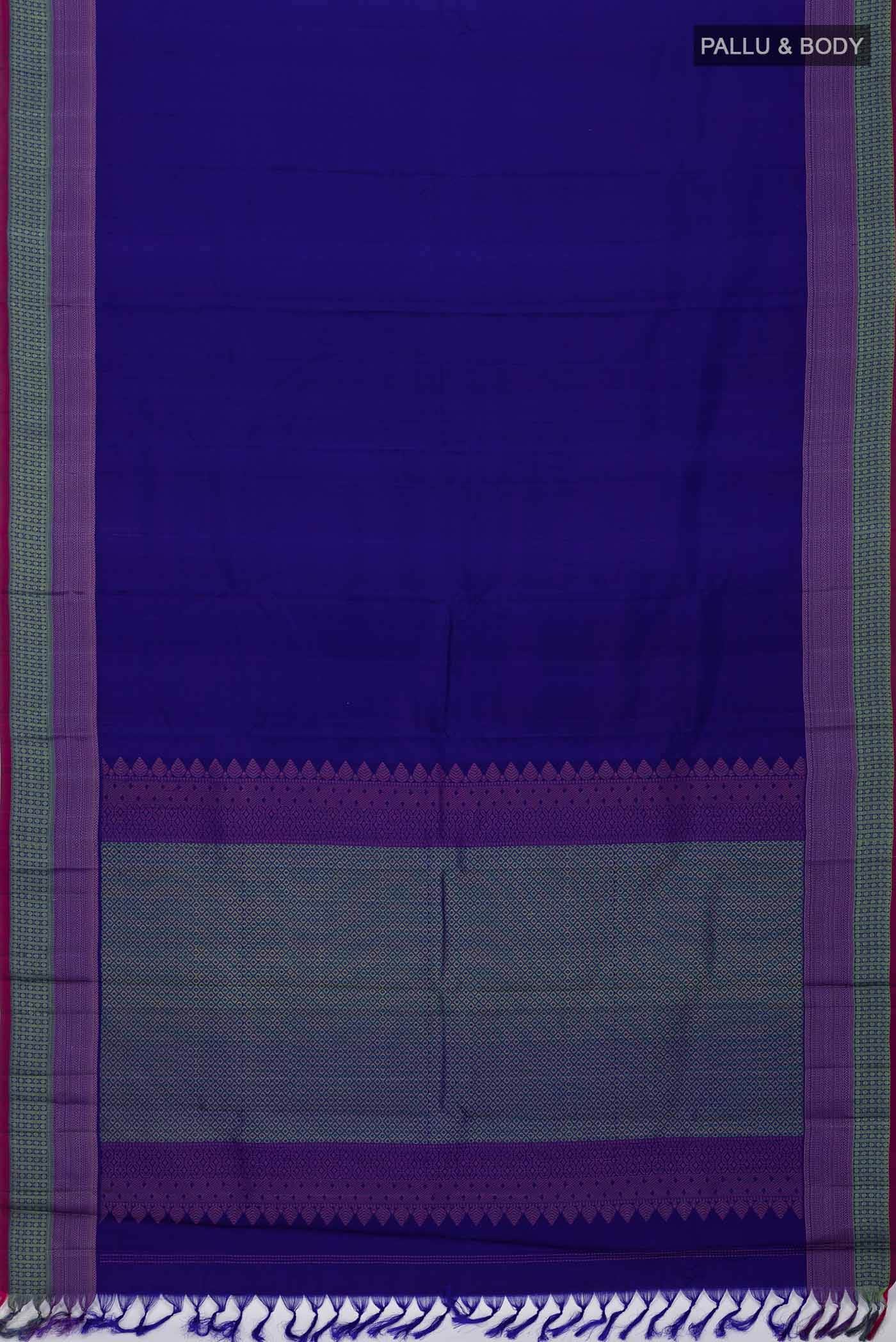 Blue Kanchipuram Silk Saree