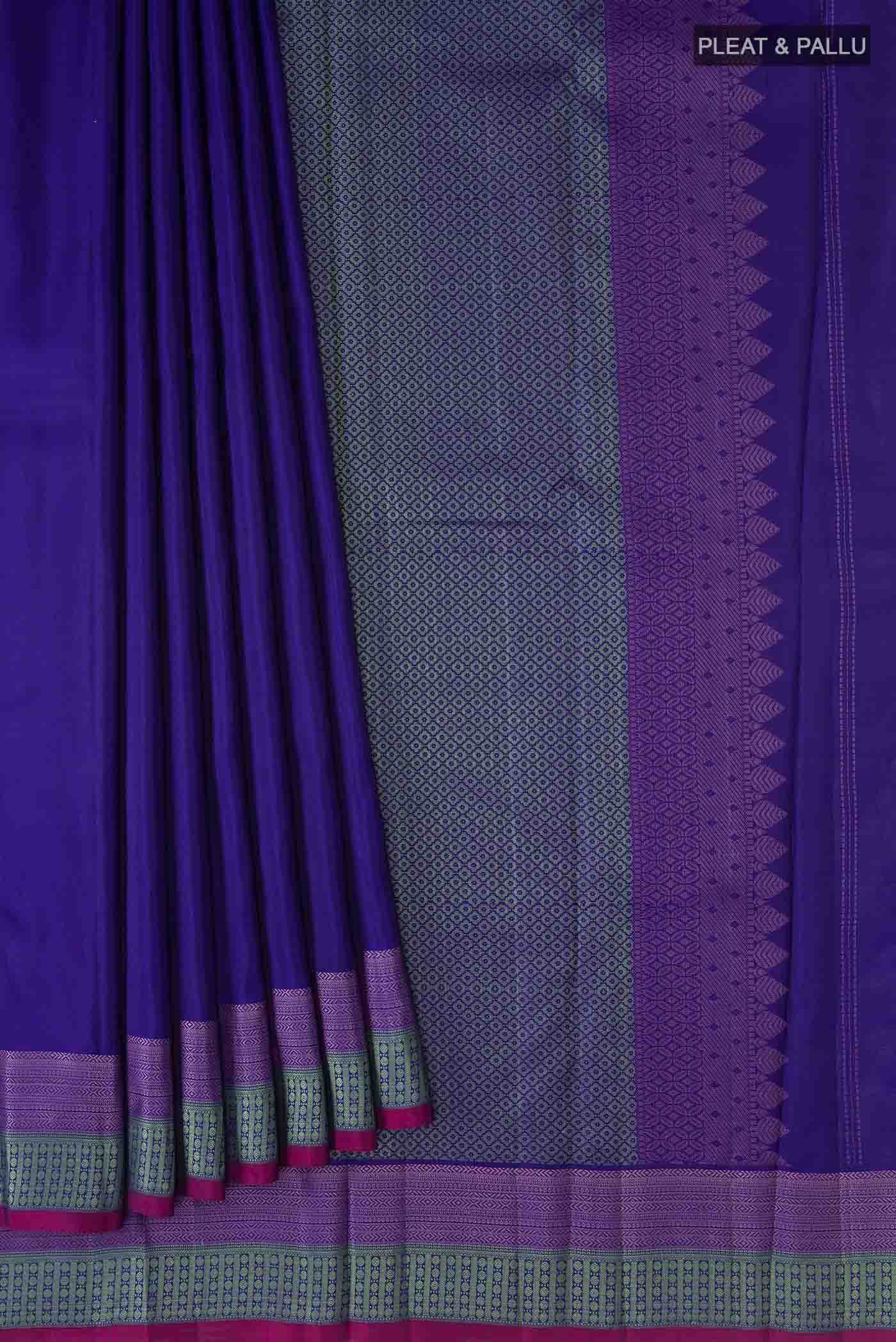 Blue Kanchipuram Silk Saree