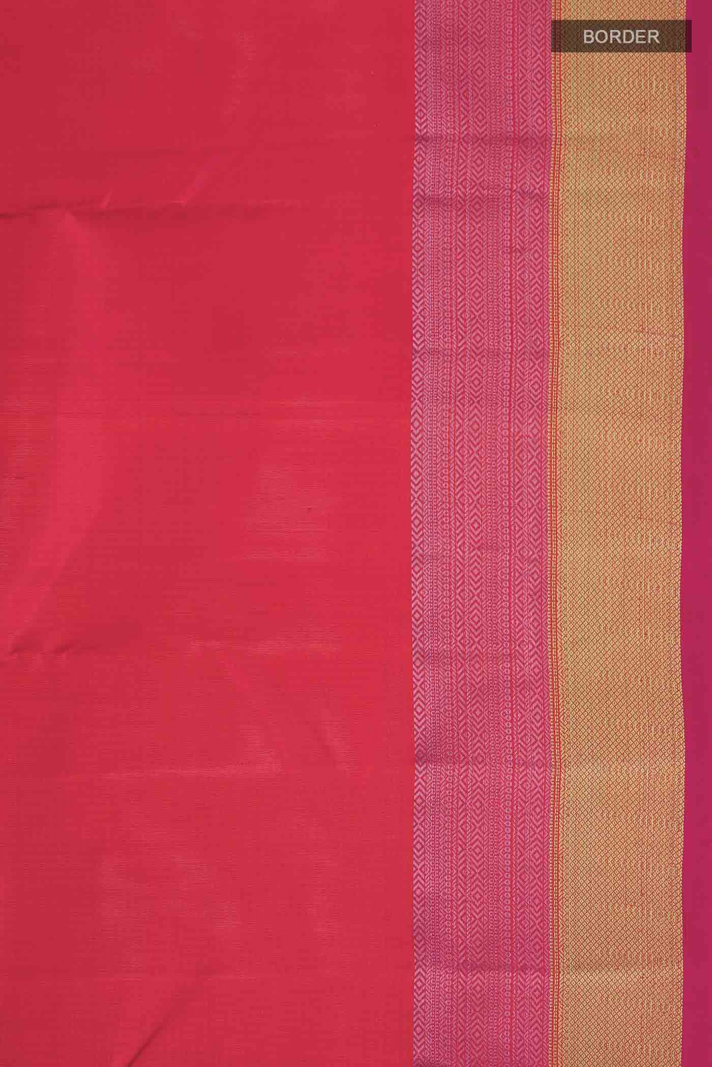 Orange Kanchipuram Silk Saree