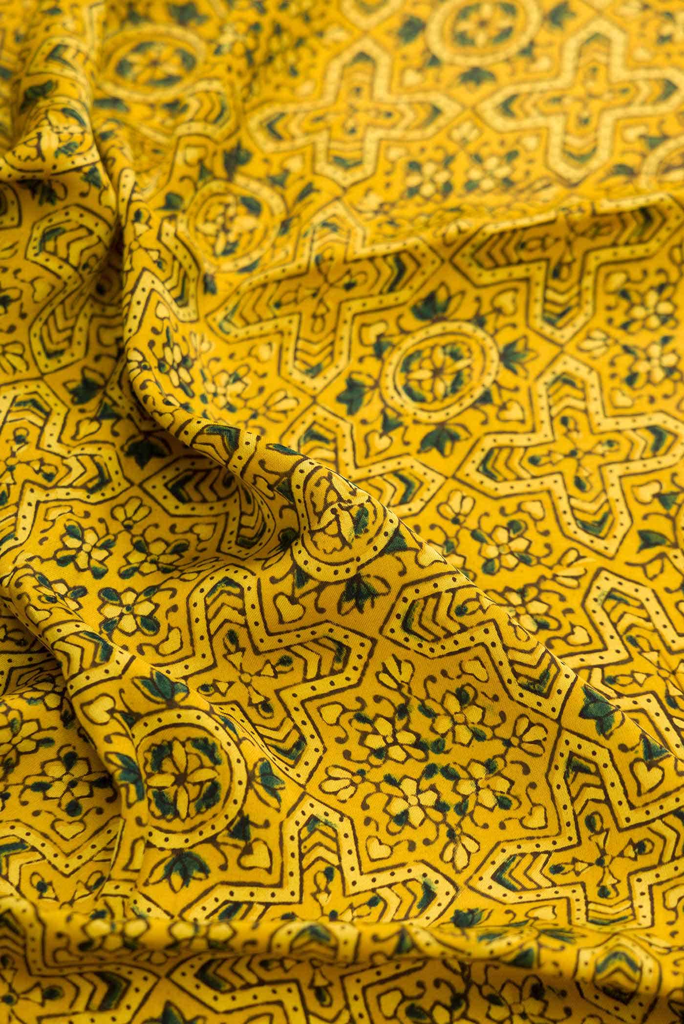 Mustard Dual Tone Satin Silk Saree
