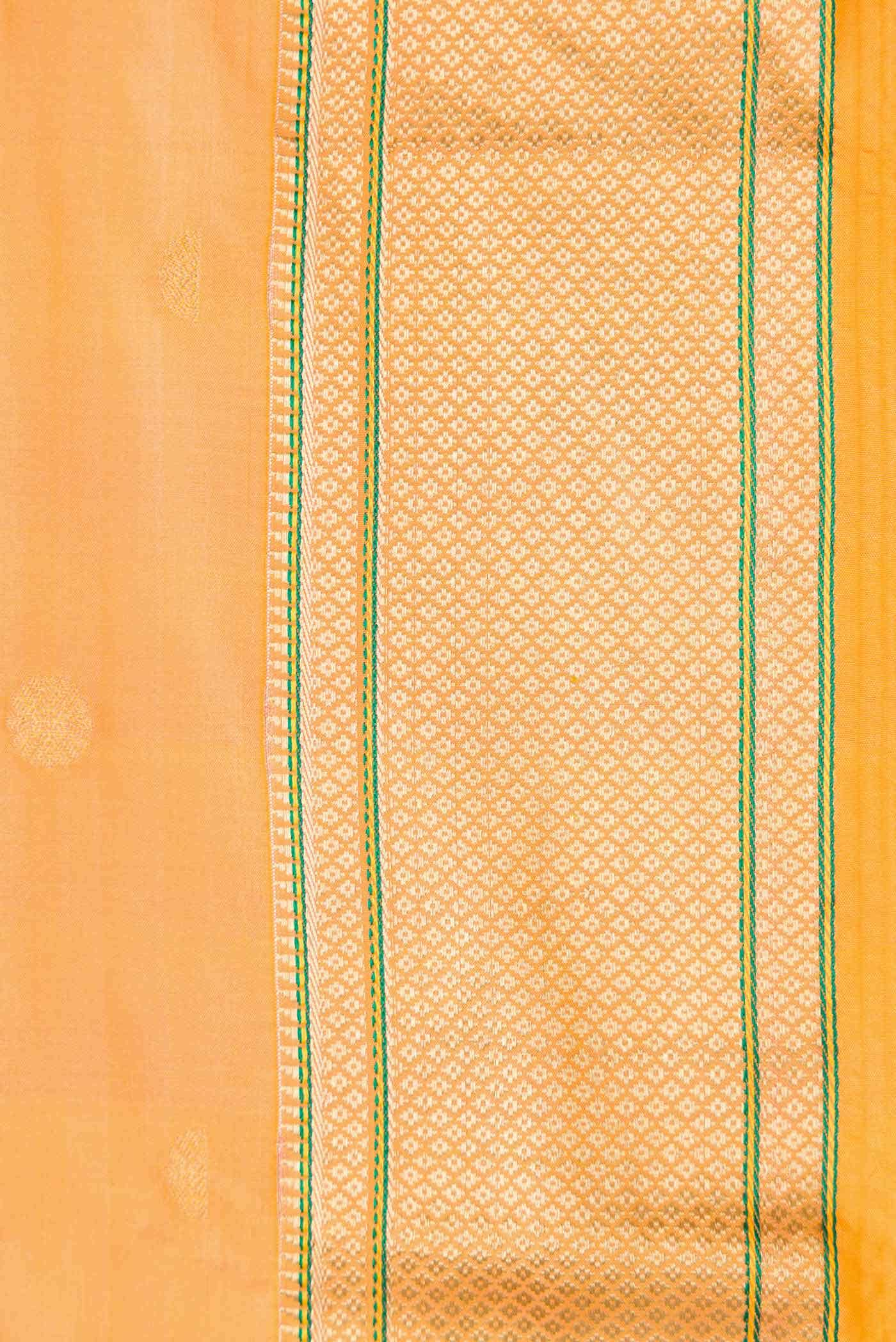 Peach Dual Tone Blended Paithani Silk Saree