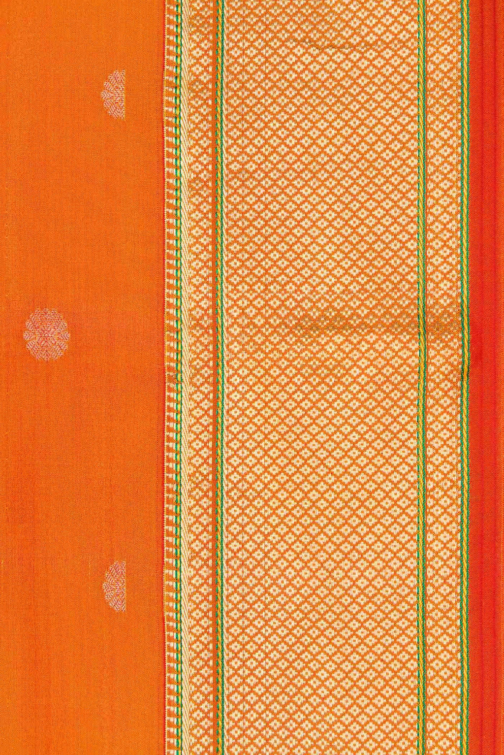 Mustard Dual Tone Blended Paithani Silk Saree