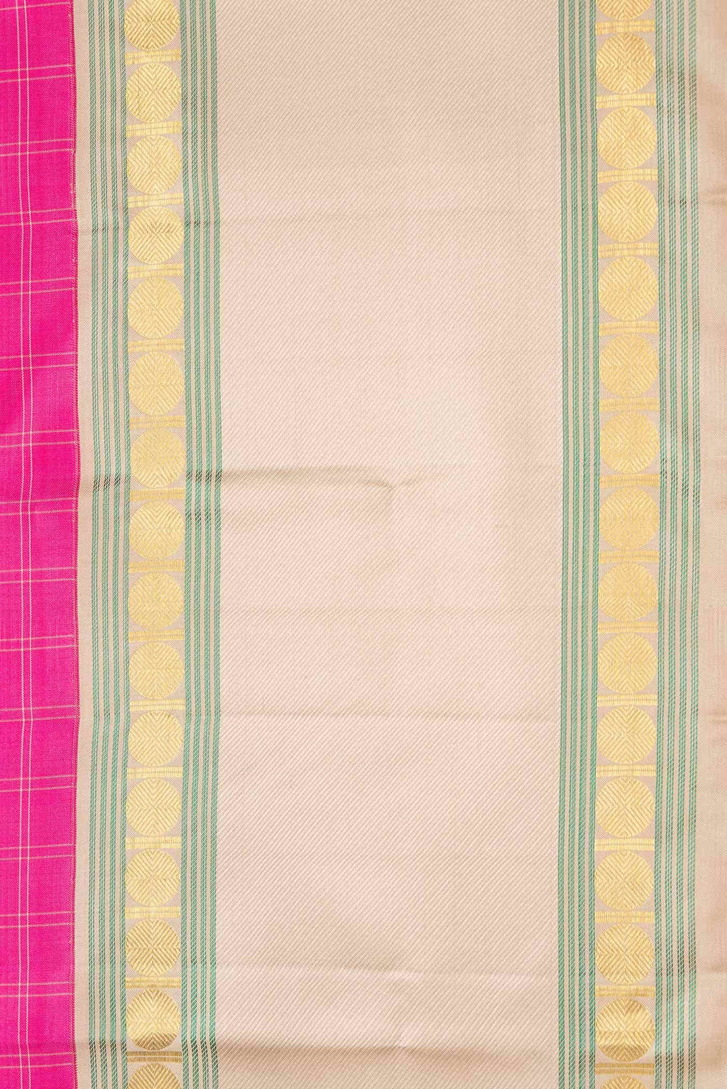 Pure Silk Pure Zari Pink Dual Tone Kanchipuram Saree
