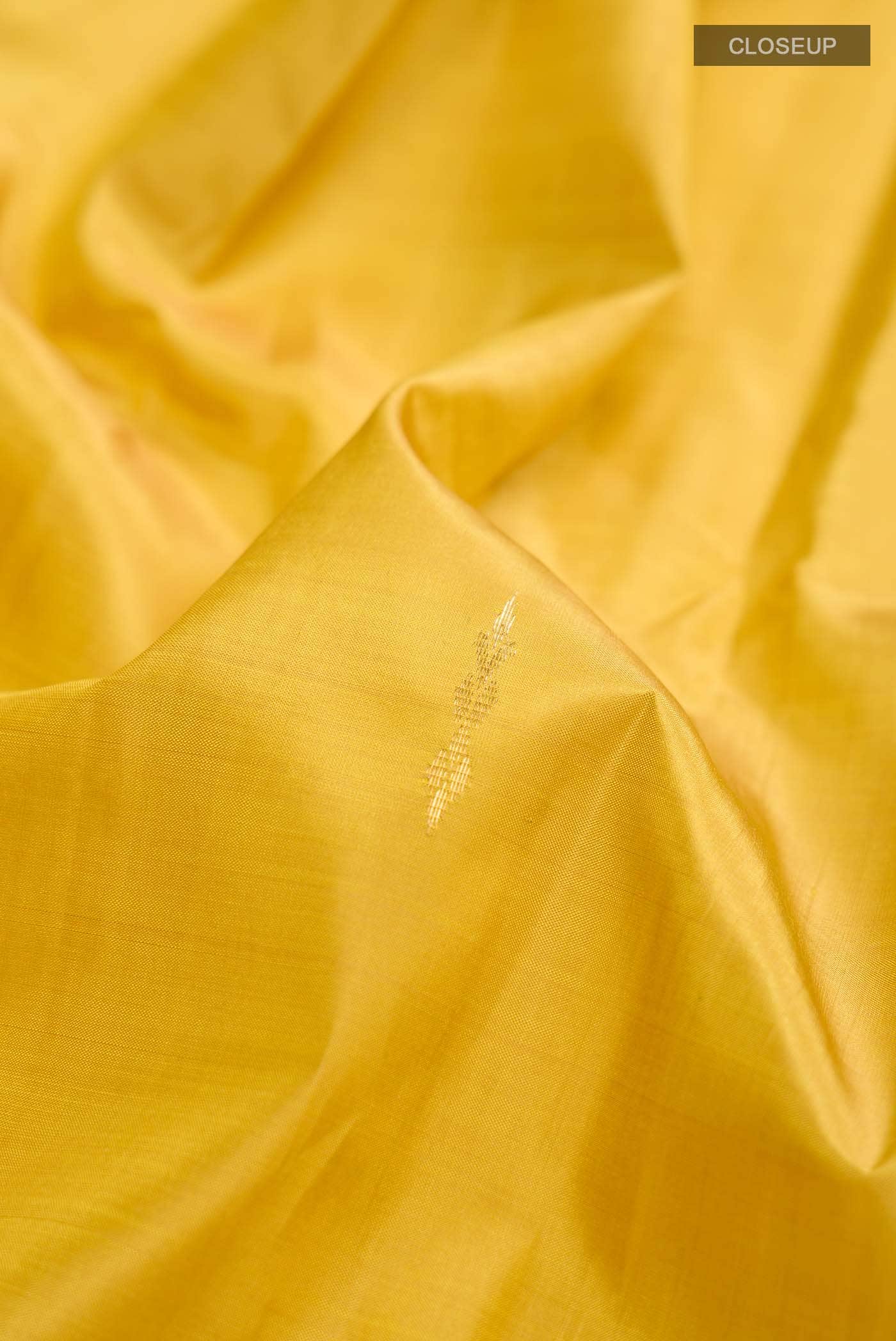 Yellow Kanchipuram Silk Saree
