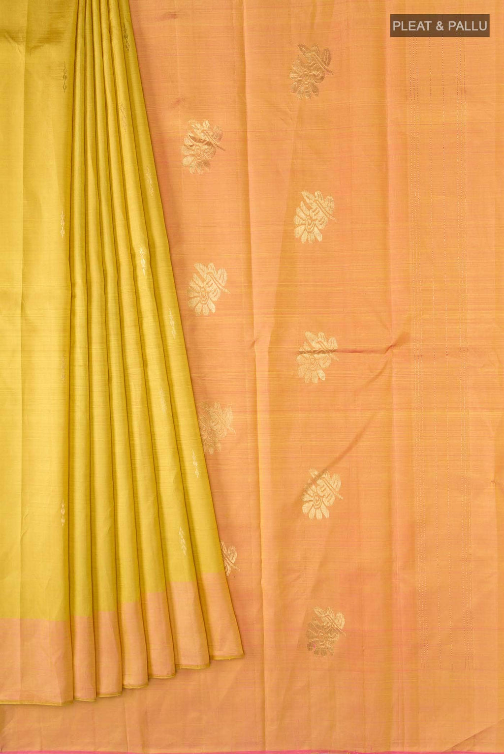 Yellow Kanchipuram Silk Saree