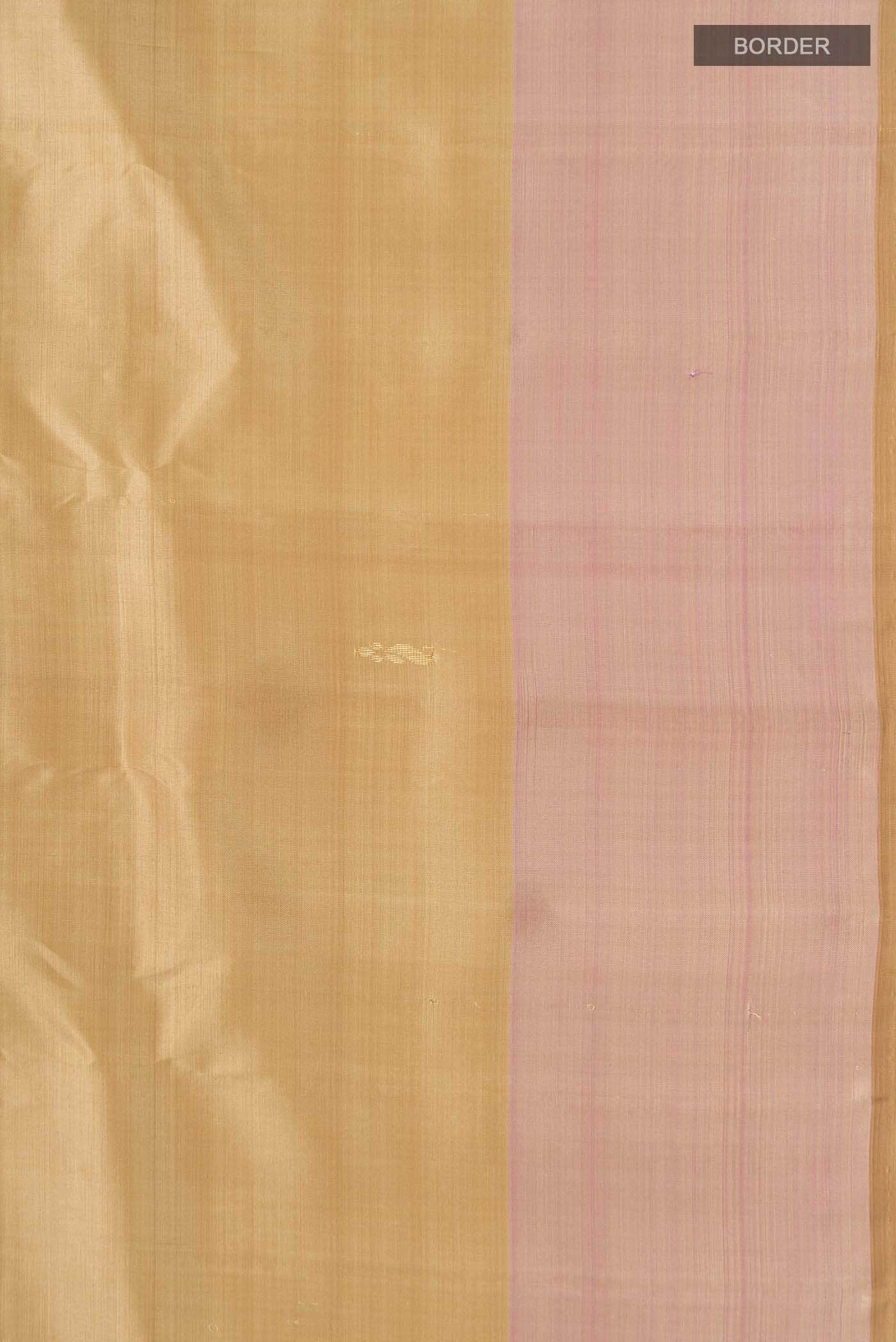 Beige Kanchipuram Silk Saree