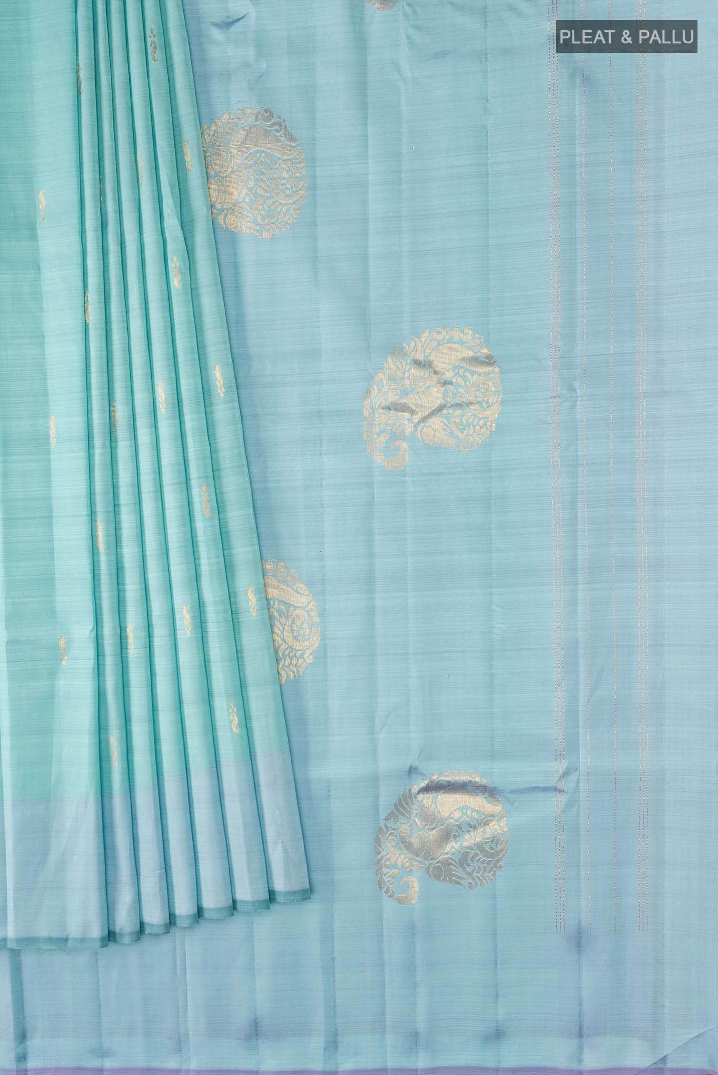 Blue Kanchipuram Silk Saree