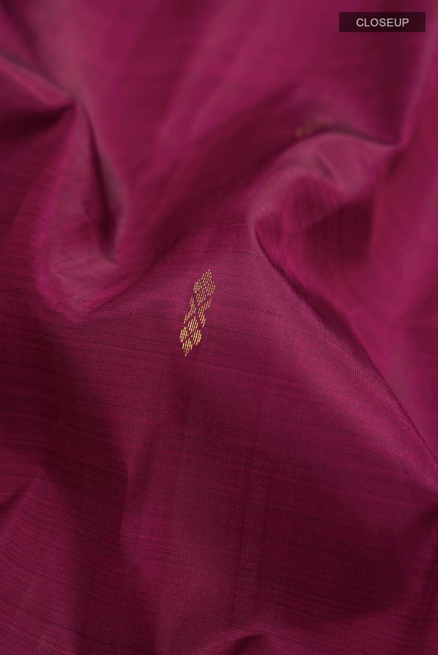 Dark Pink Kanchipuram Silk Saree
