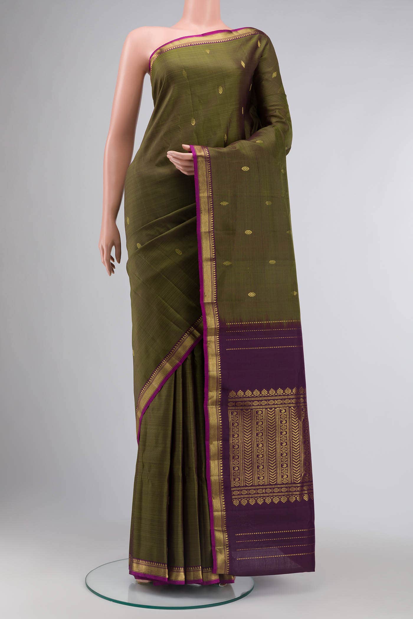 Green Kanchipuram Silk Saree