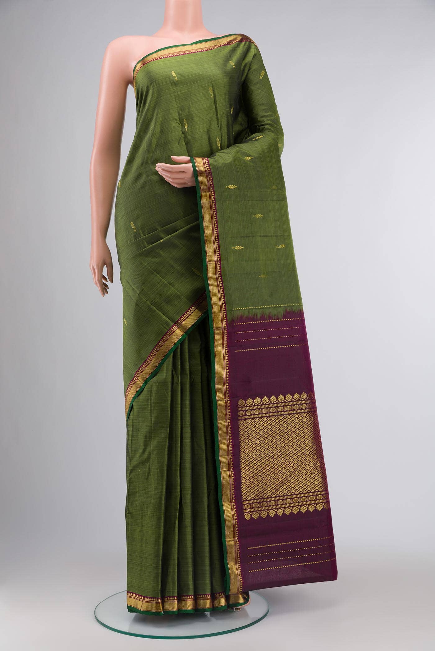 Green Kanchipuram Silk Saree