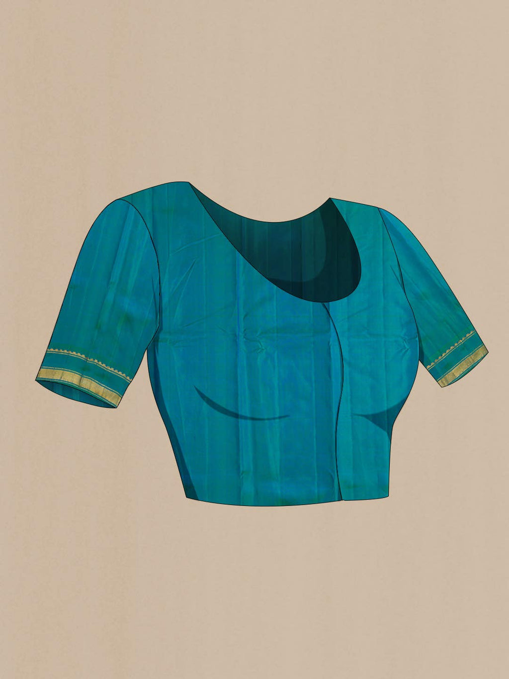 Blue Kanchipuram Silk Saree