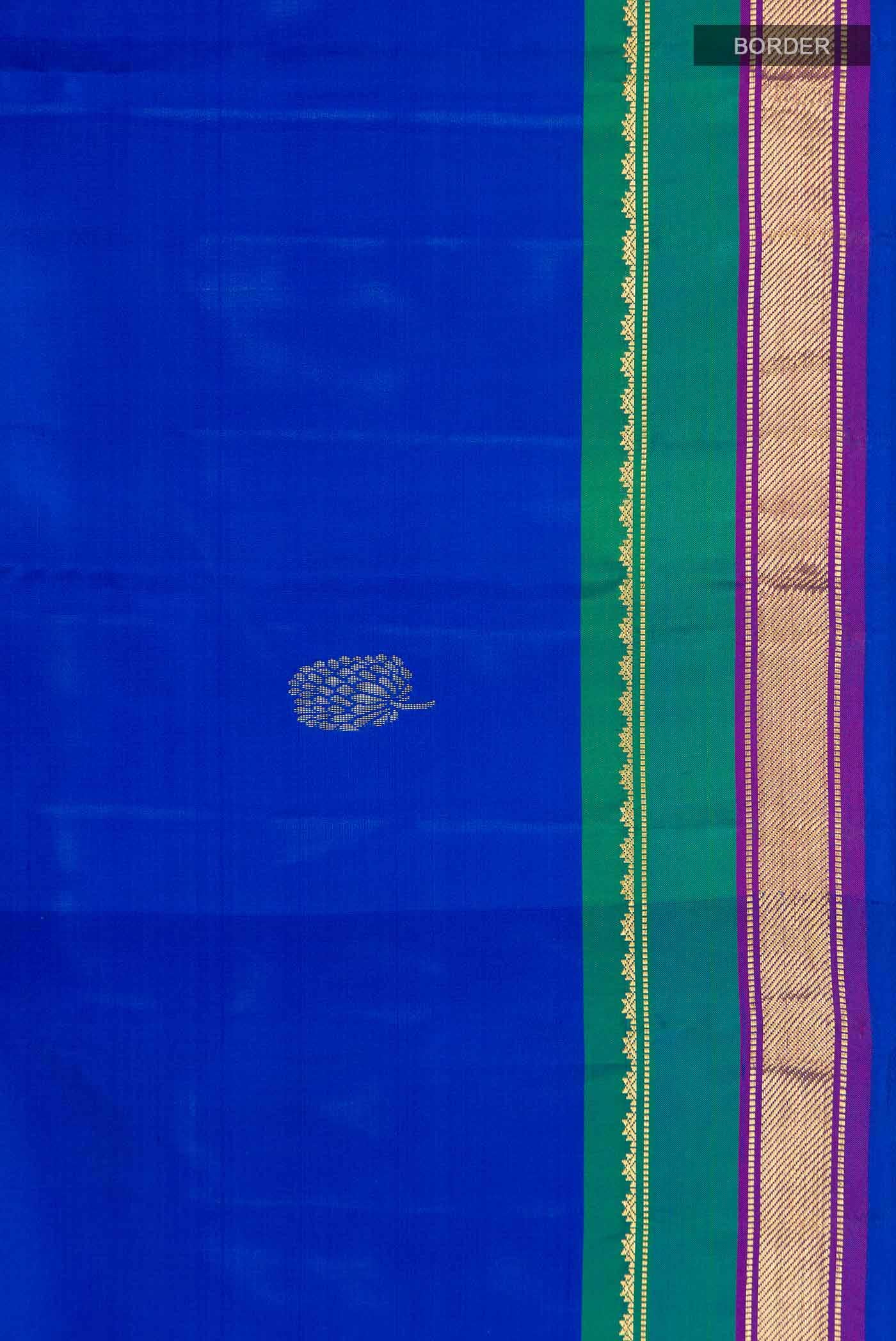 Blue Kanchipuram Silk Saree