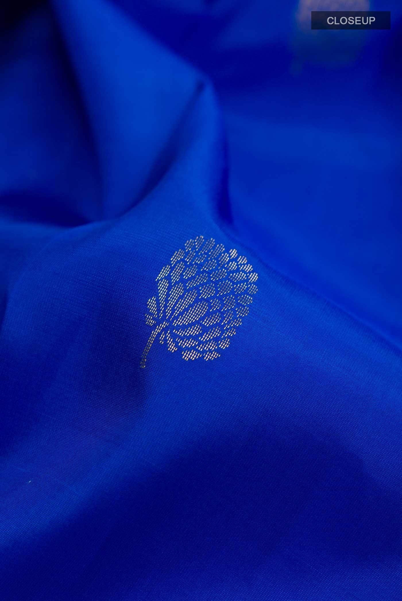Blue Kanchipuram Silk Saree