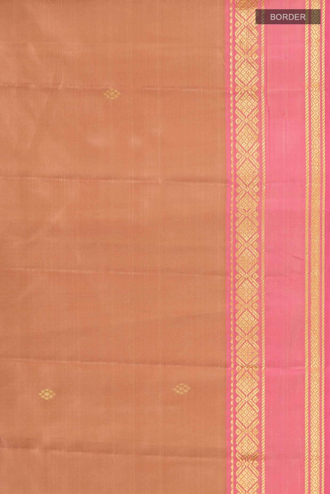 Brown Kanchipuram Silk Saree