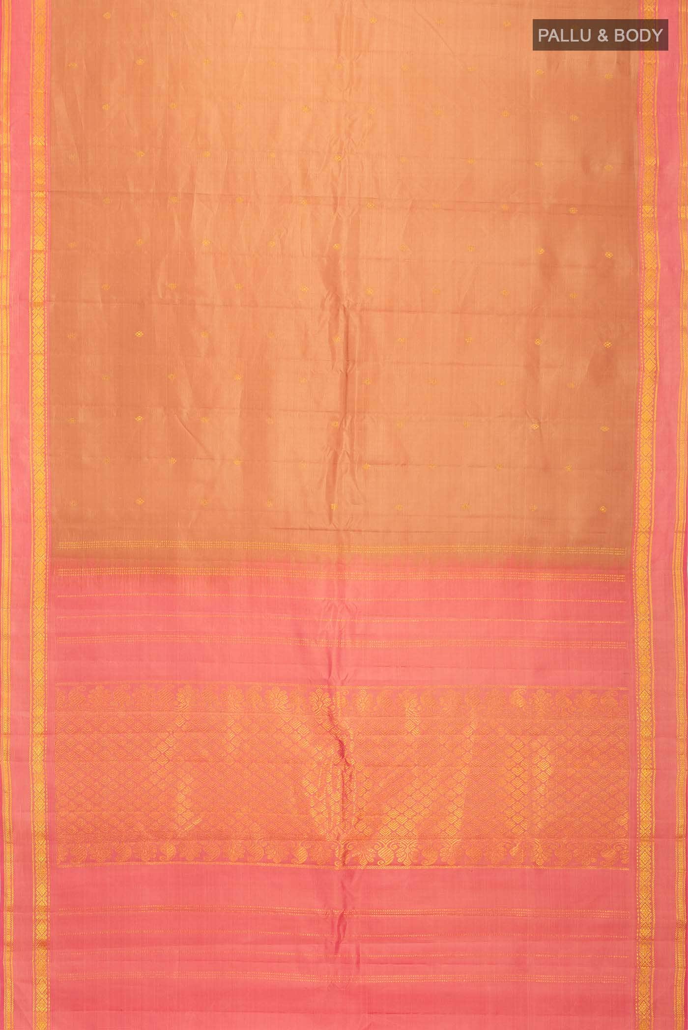 Brown Kanchipuram Silk Saree