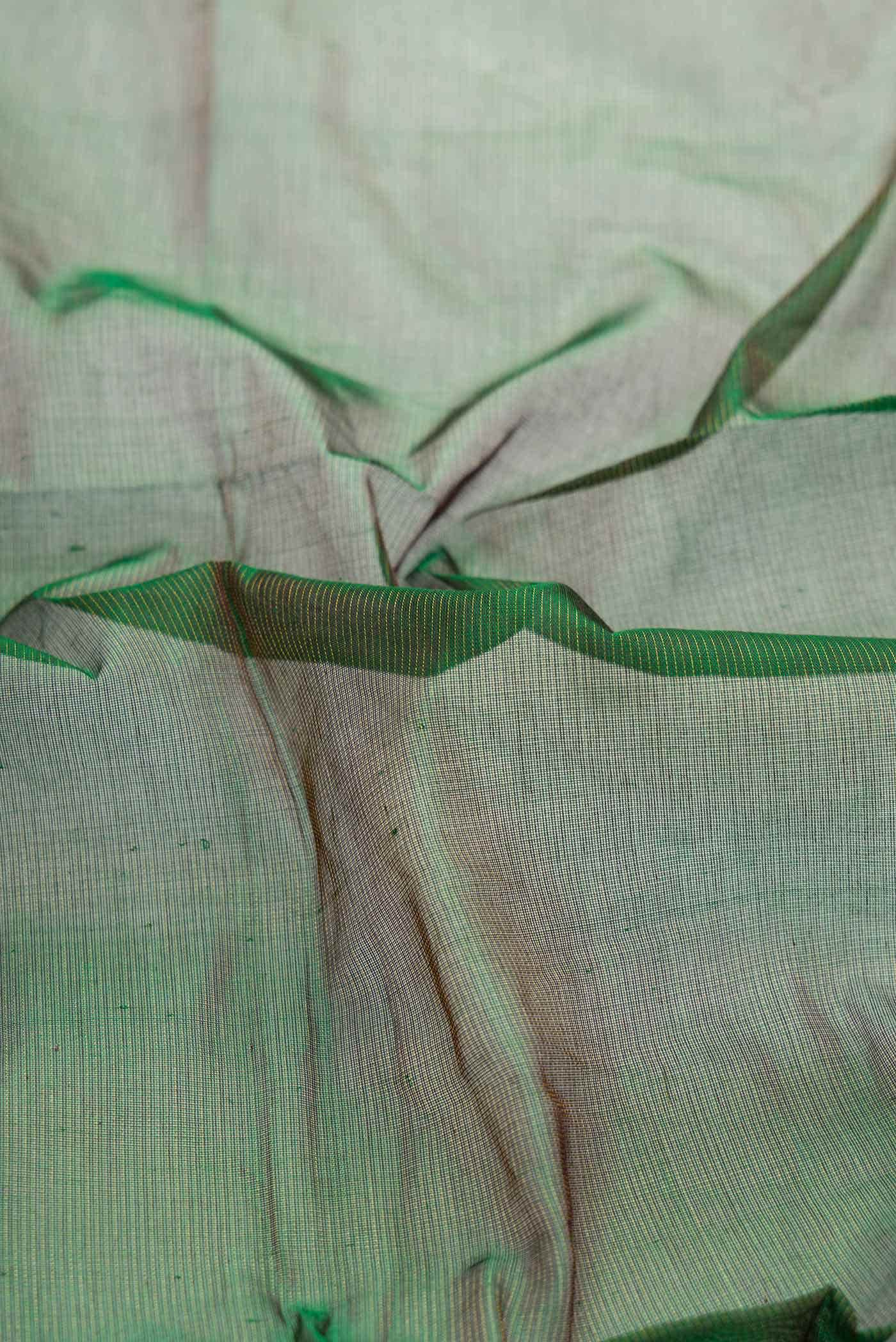 Green Dual Tone Silk Cotton Saree