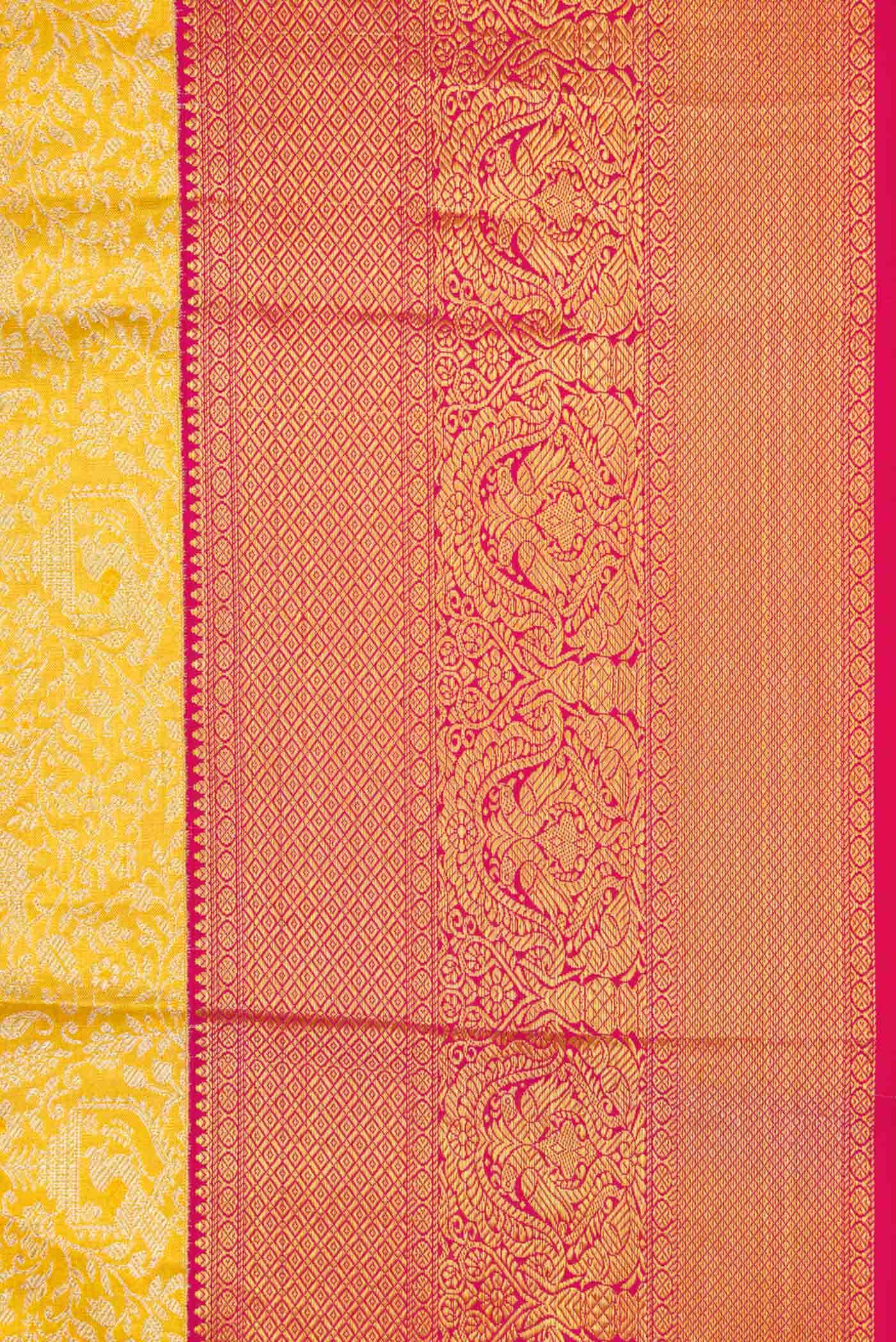Sandal Dual Tone Kanchipuram Tissue Silk Saree