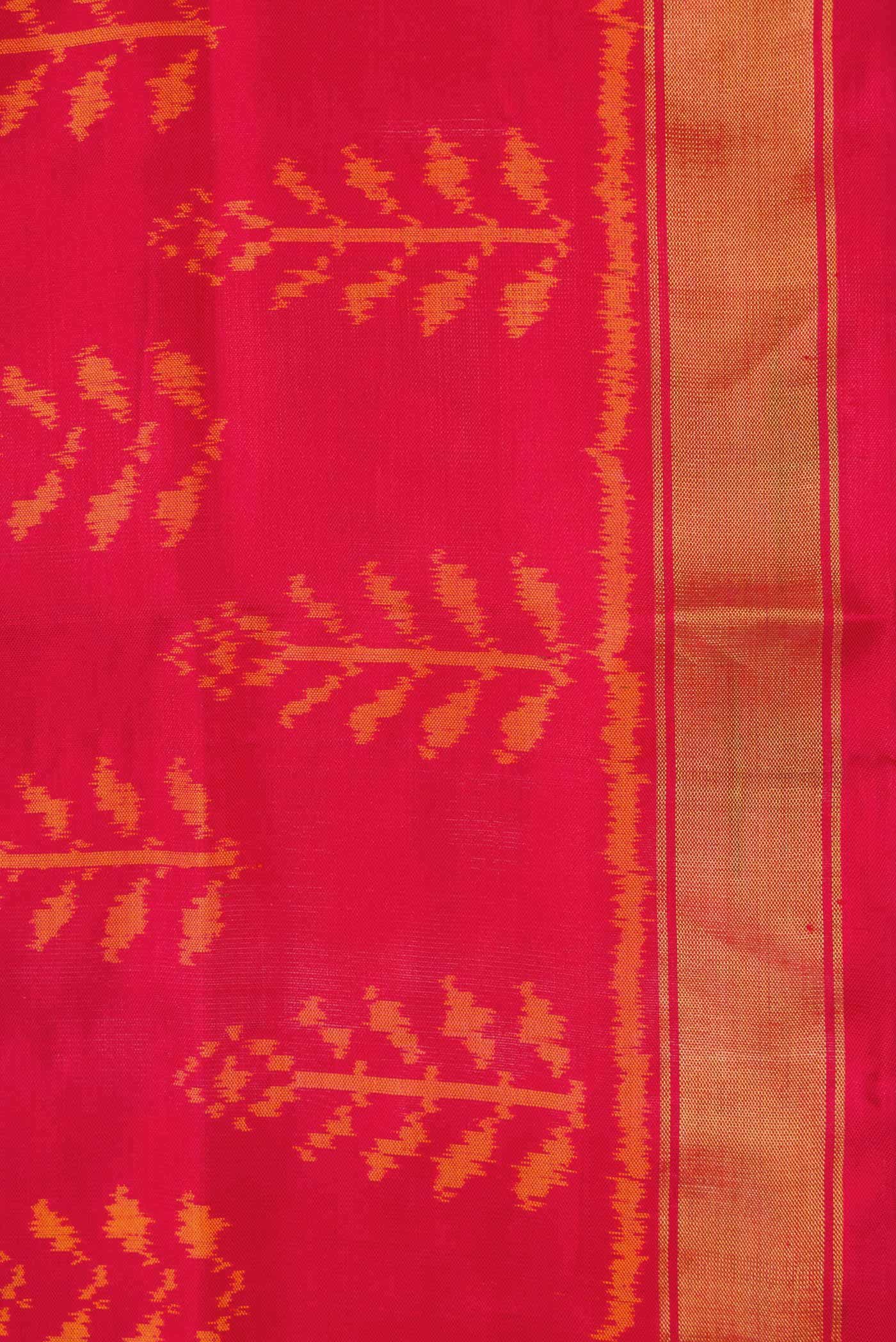 Red Dual Tone Rajkot Patola Silk Saree