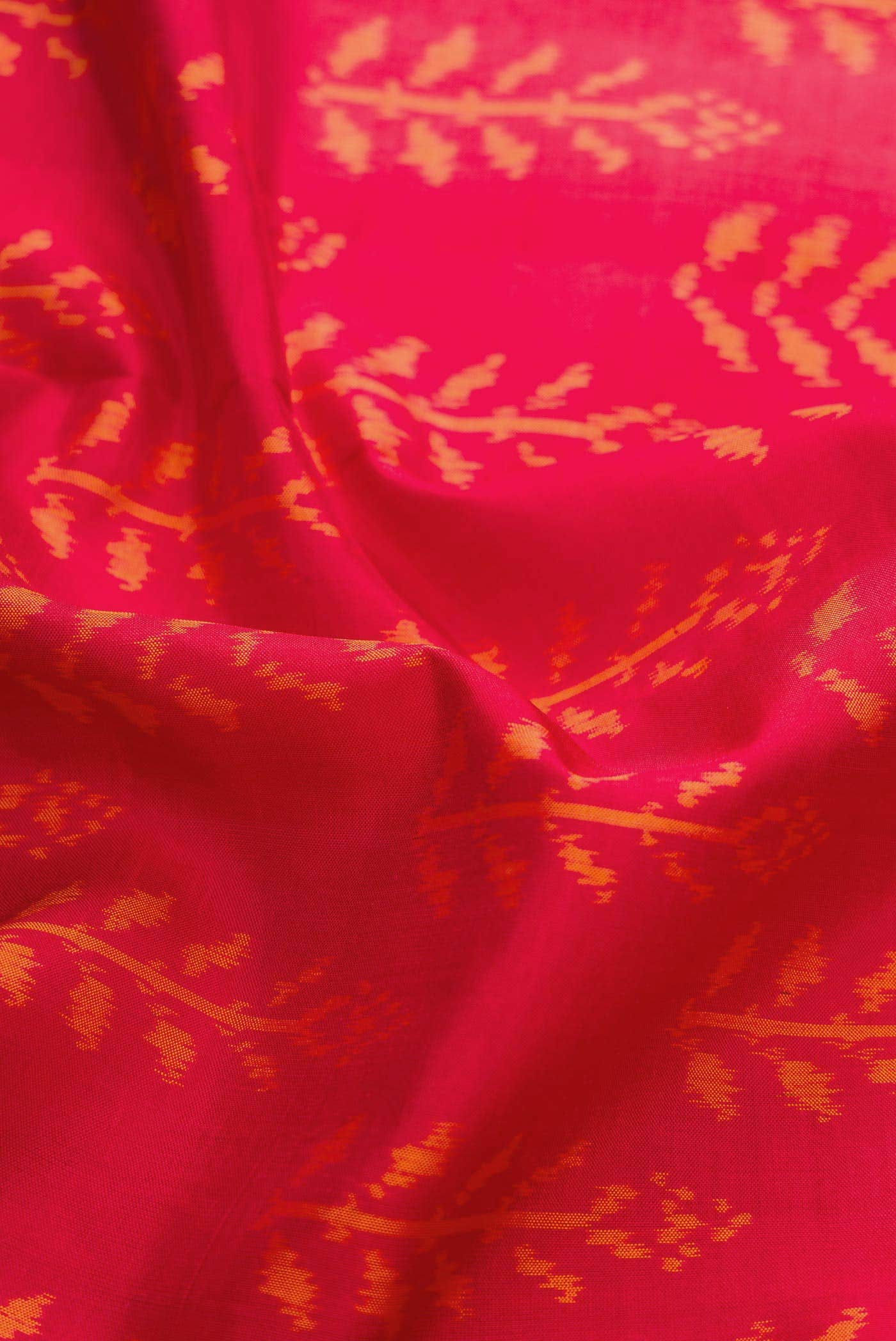 Red Dual Tone Rajkot Patola Silk Saree