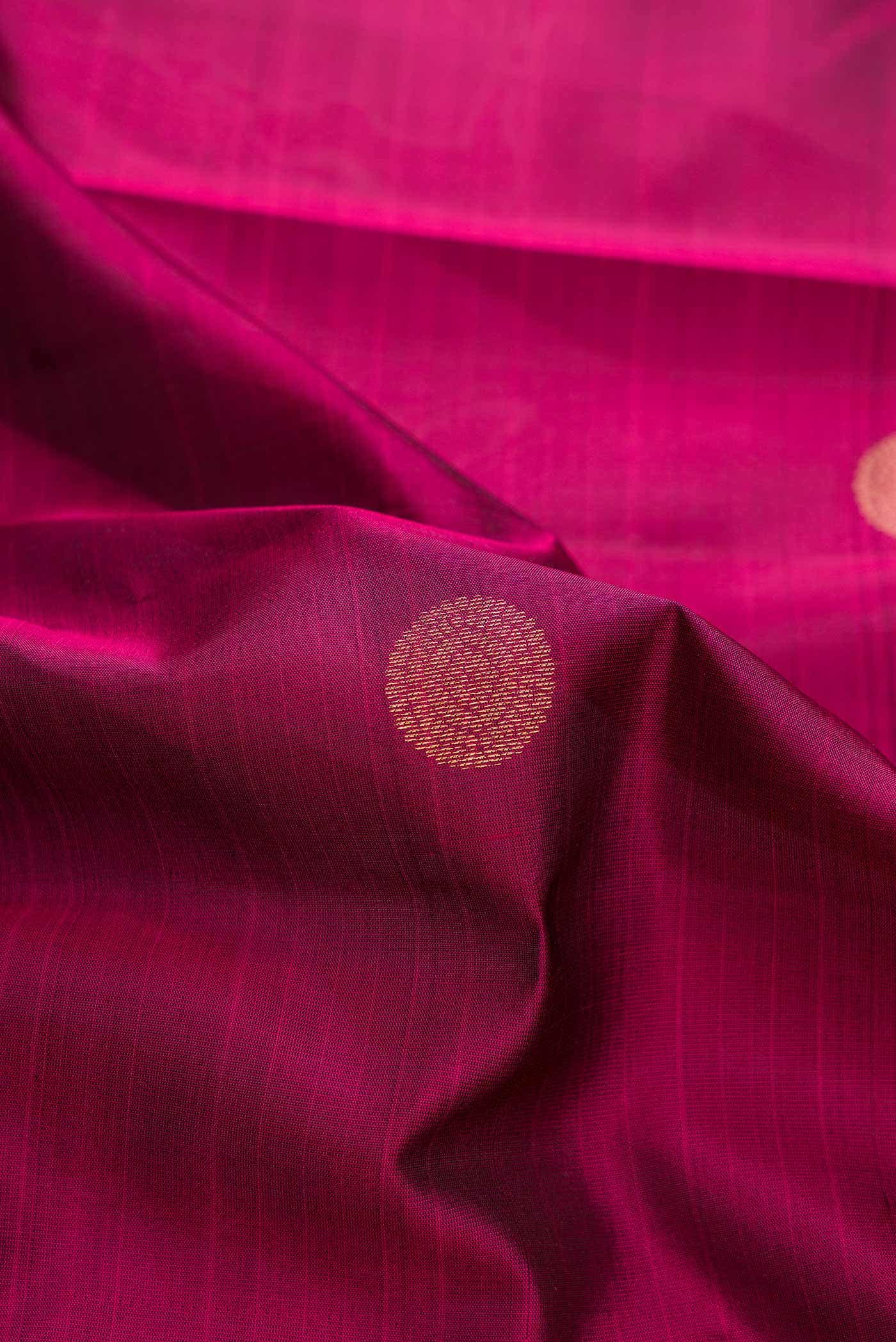 Magenta Dual Tone Kanchipuram Silk Saree