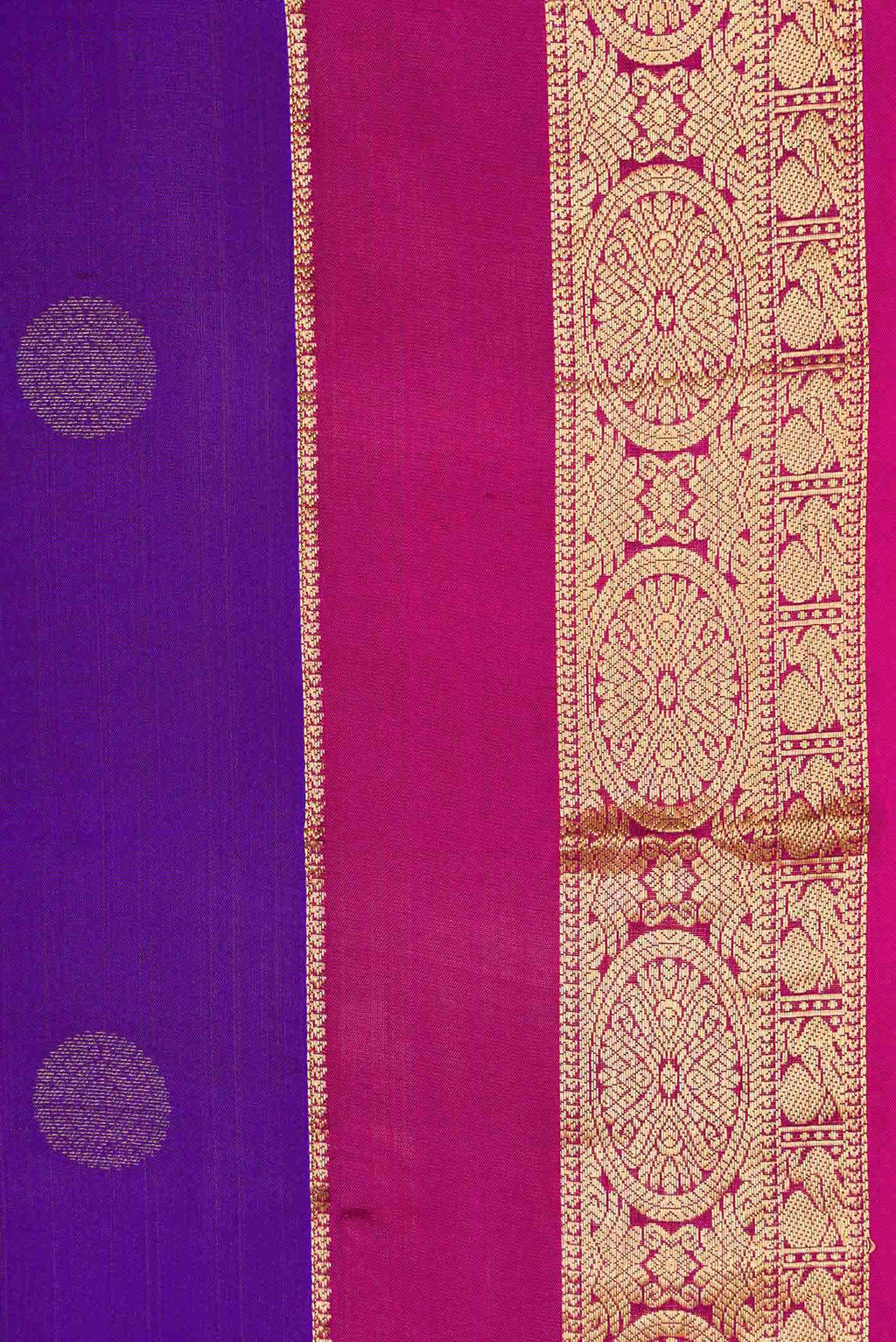 Royal Blue Dual Tone Kanchipuram Silk Saree