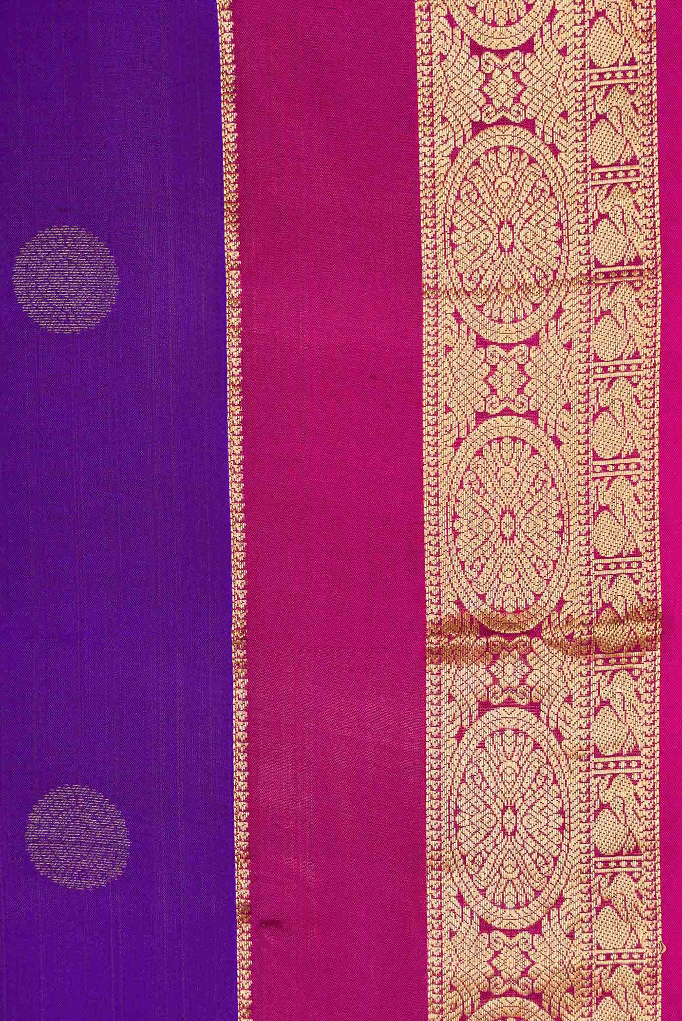 Royal Blue Dual Tone Kanchipuram Silk Saree