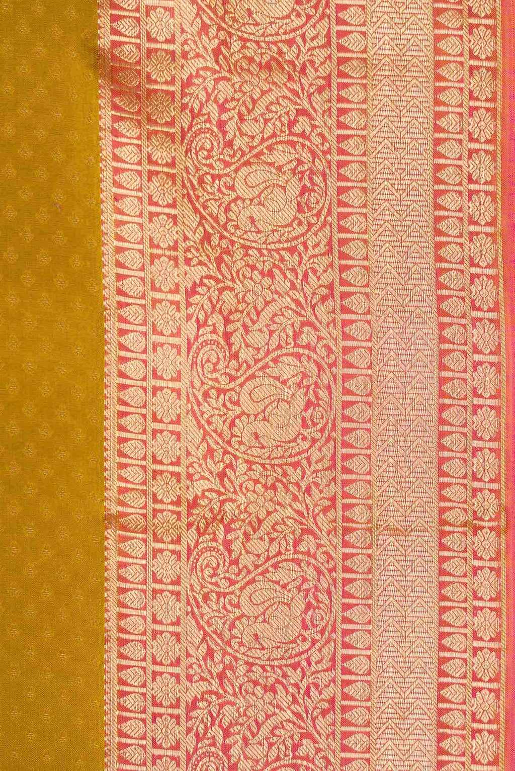 Mehandi Green Dual Tone Kanchipuram Silk Saree