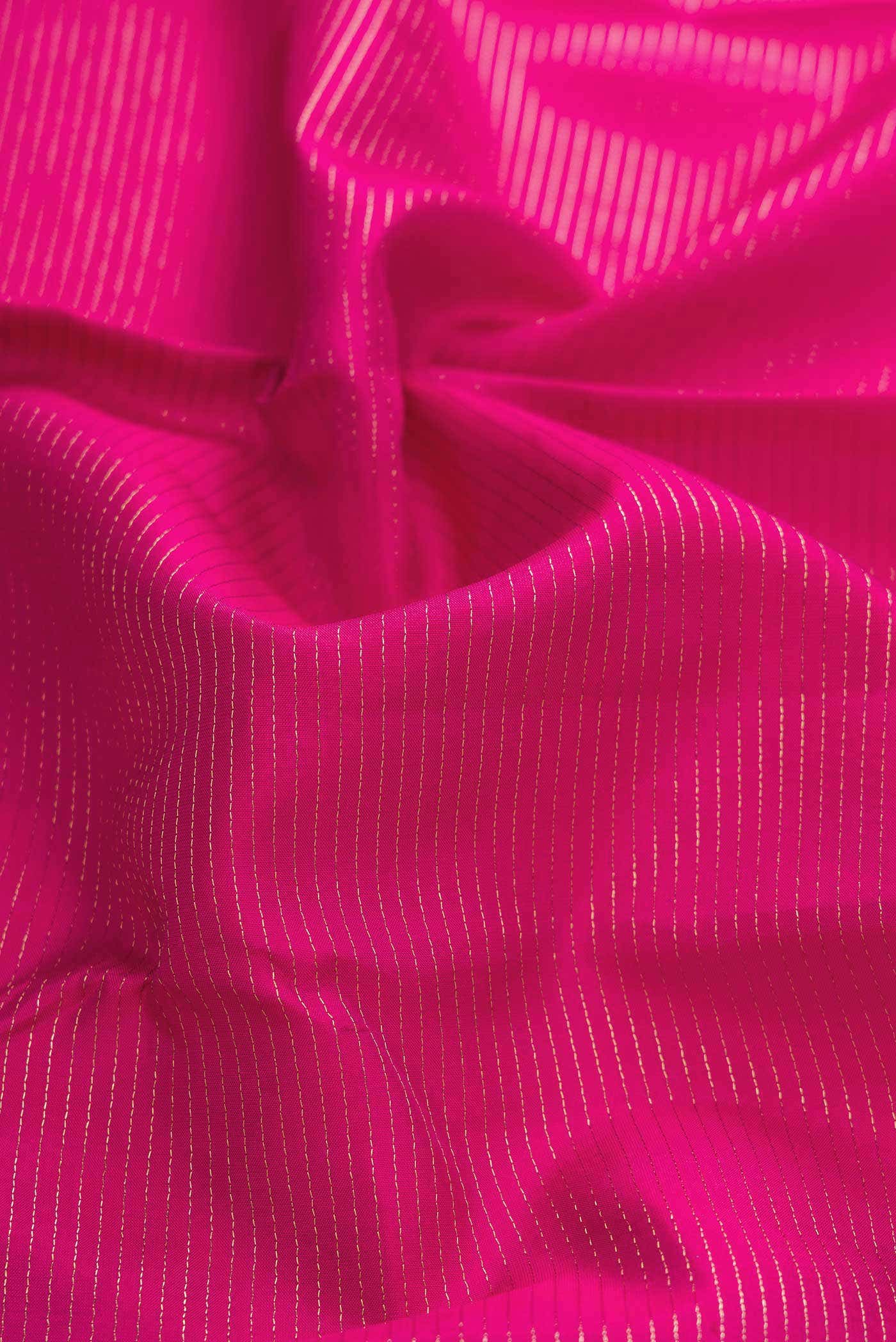 Dark Pink Dual Tone Kanchipuram Silk Saree