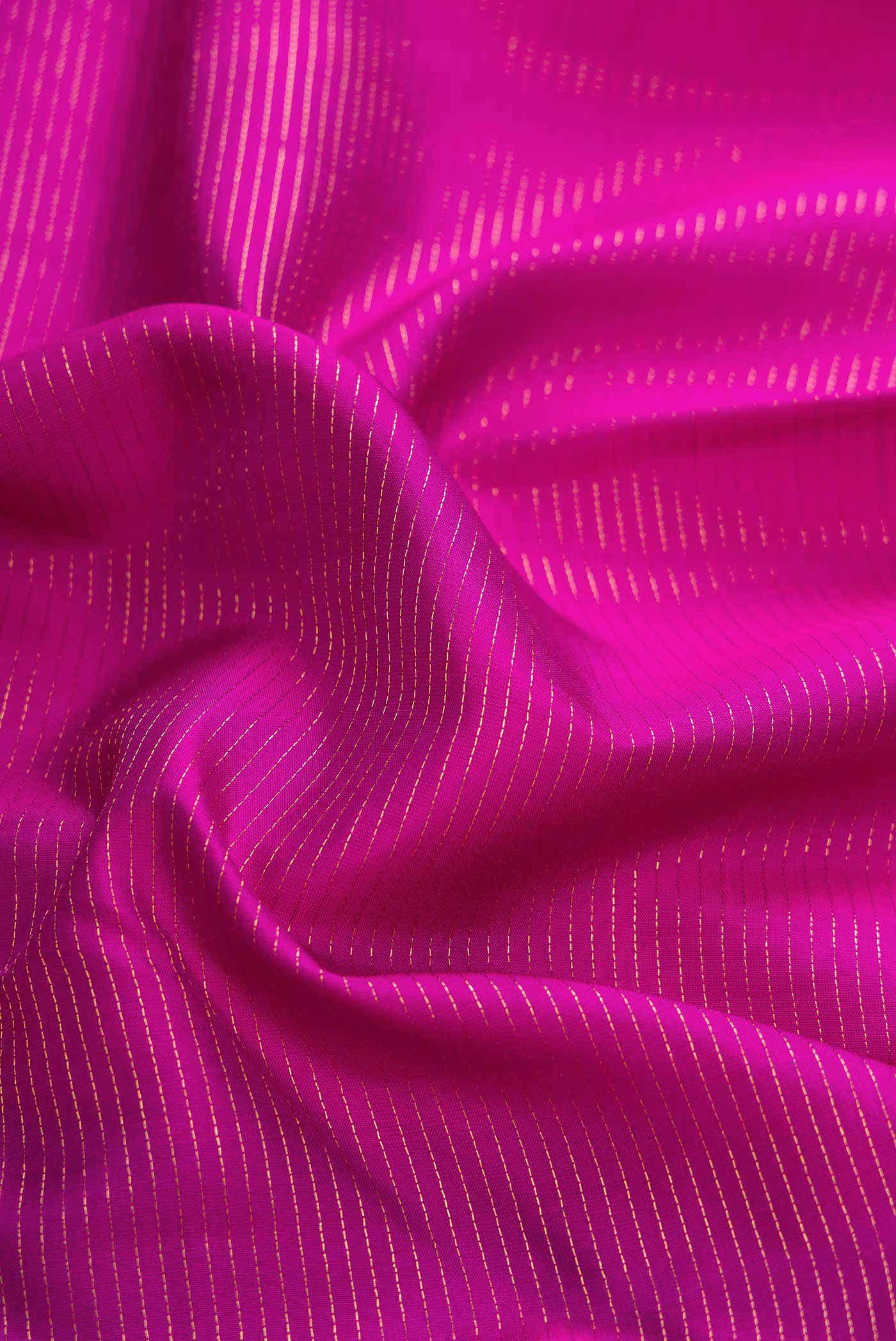 Dark Pink Dual Tone Kanchipuram Silk Saree