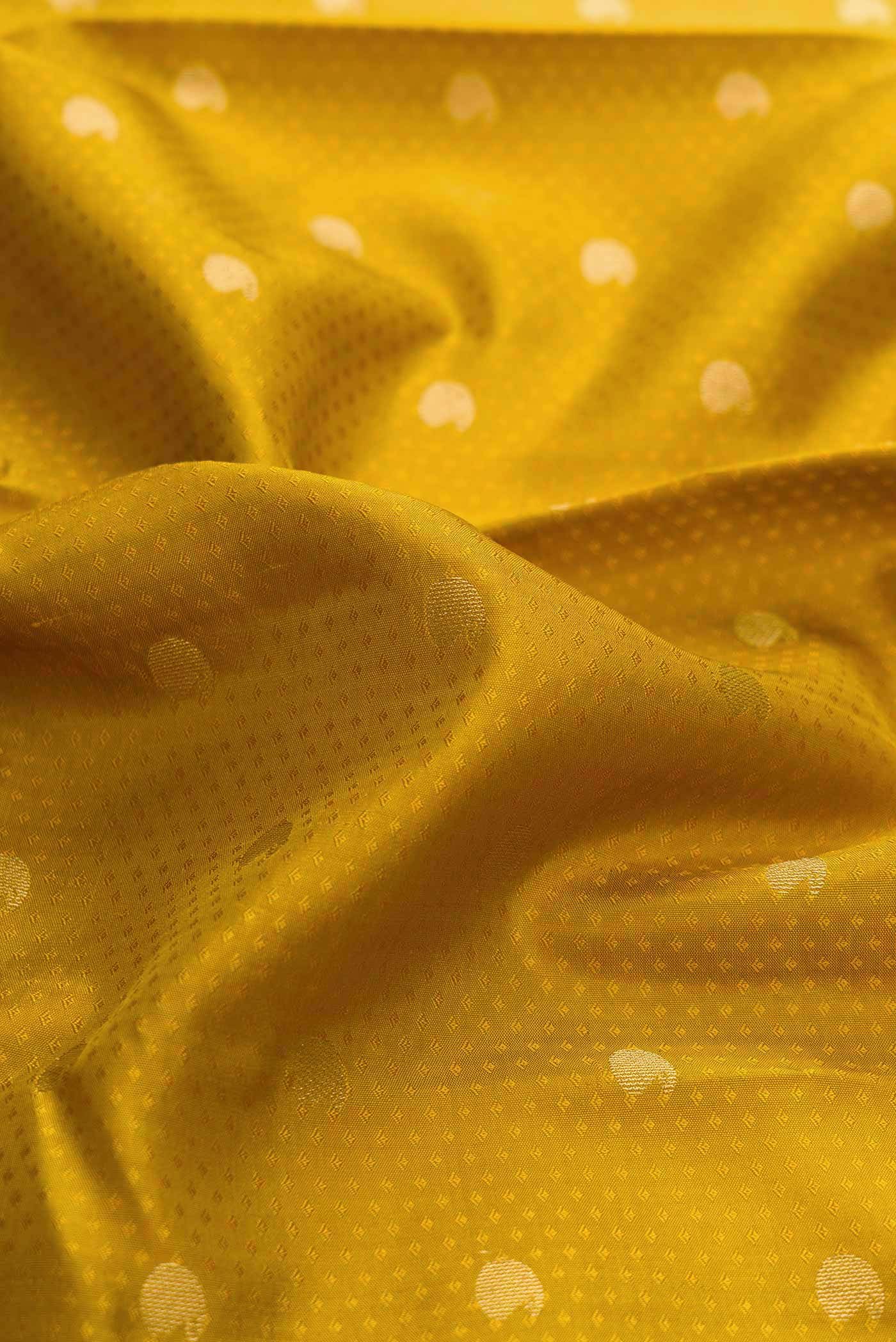 Mustard Dual Tone Kanchipuram Silk Saree