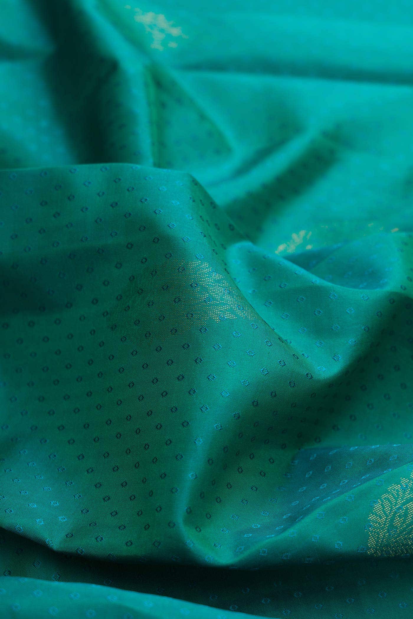 Green Dual Tone Kanchipuram Silk Saree