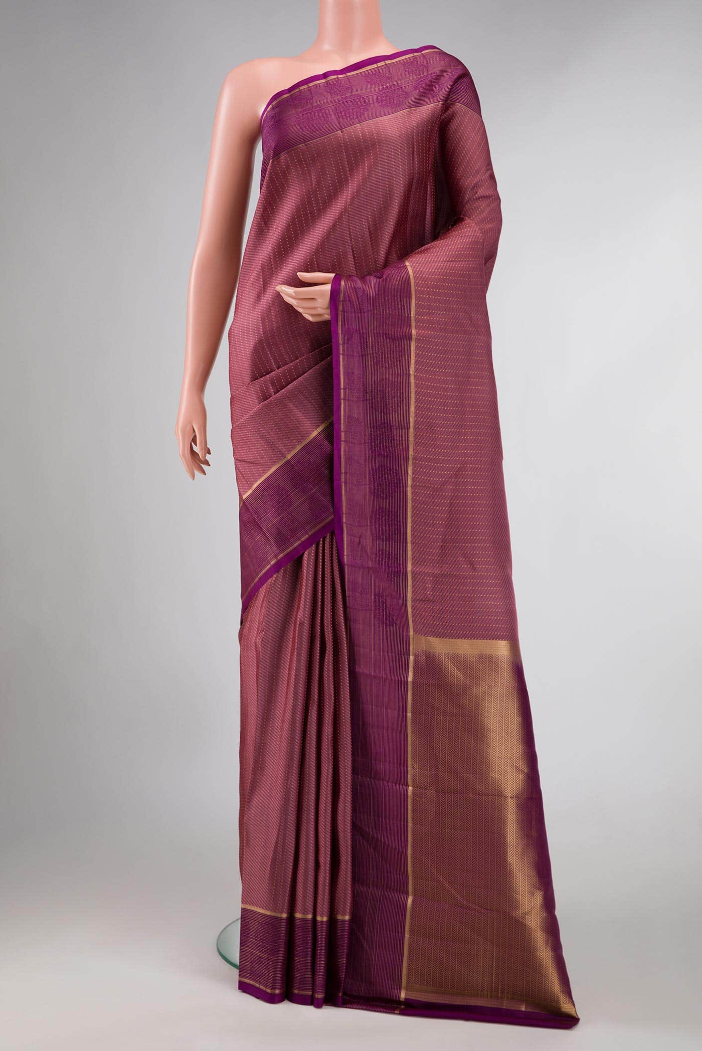 Bronze Kanchipuram Silk Saree