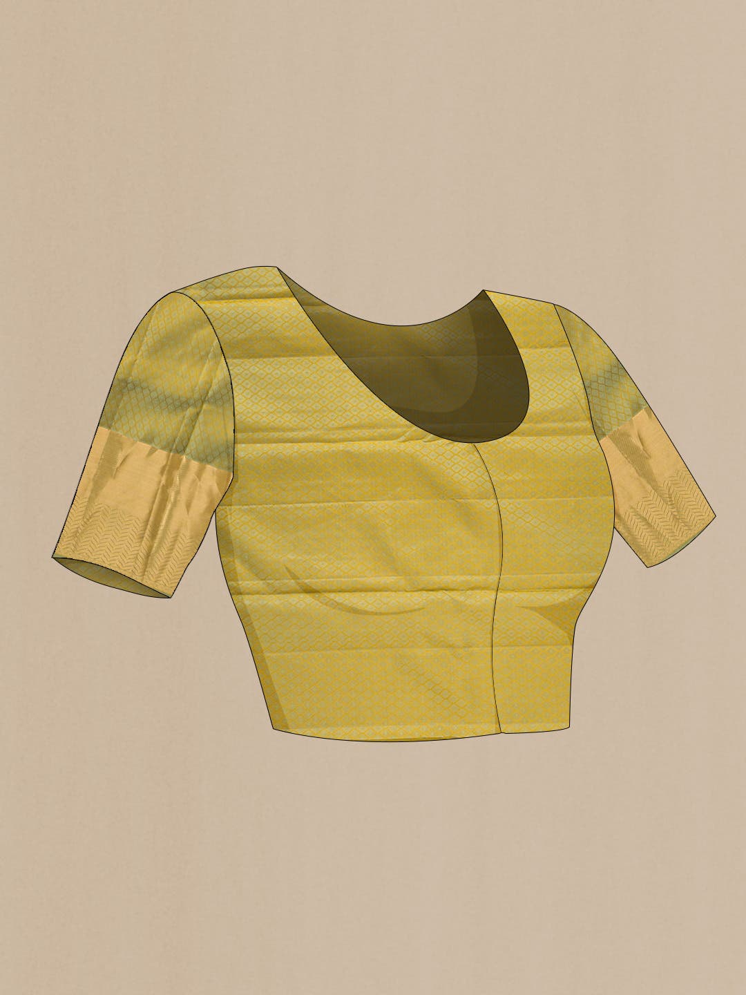 Brown Dual Tone Kanchipuram Silk Saree