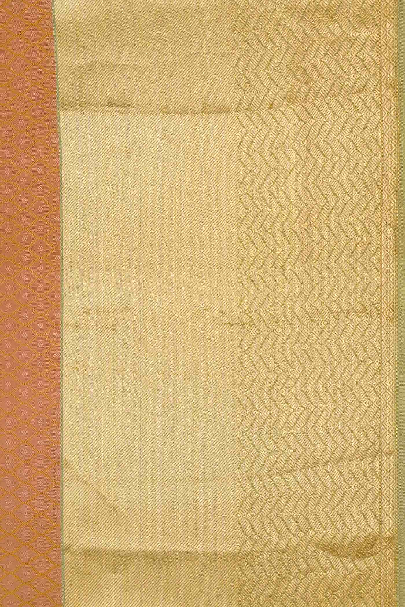 Brown Dual Tone Kanchipuram Silk Saree