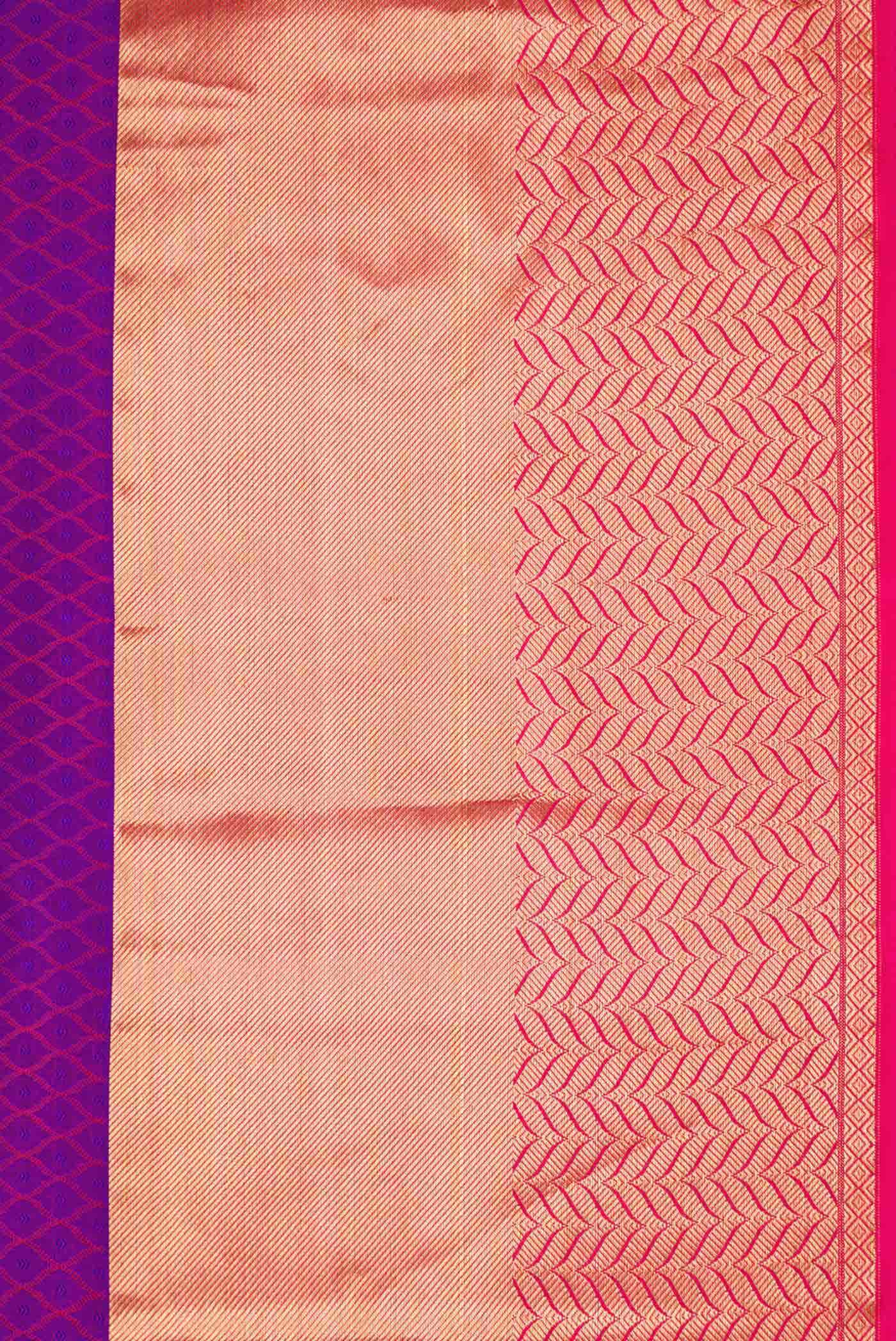 Purple Dual Tone Kanchipuram Silk Saree
