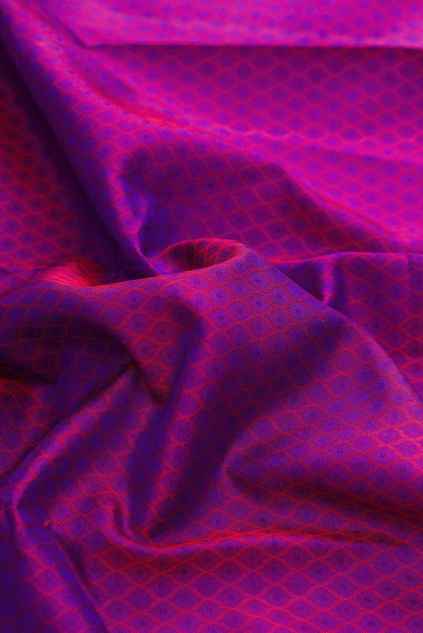 Purple Dual Tone Kanchipuram Silk Saree