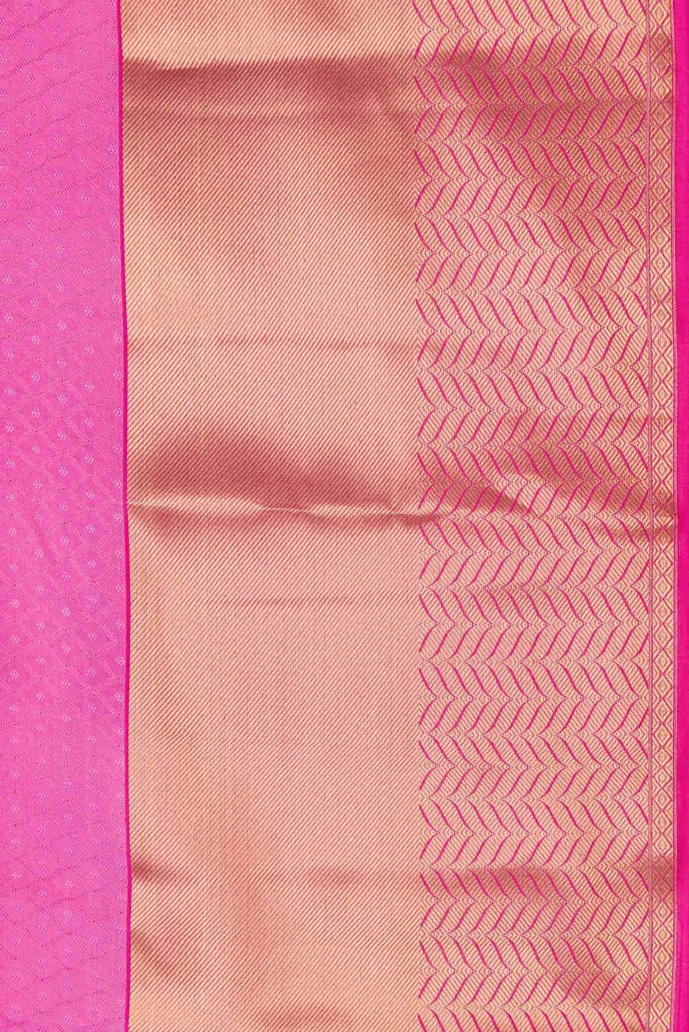 Pink Dual Tone Kanchipuram Silk Saree