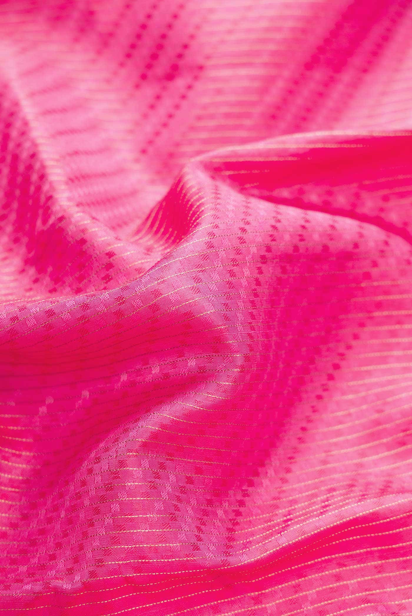 Pink Dual Tone Kanchipuram Silk Saree