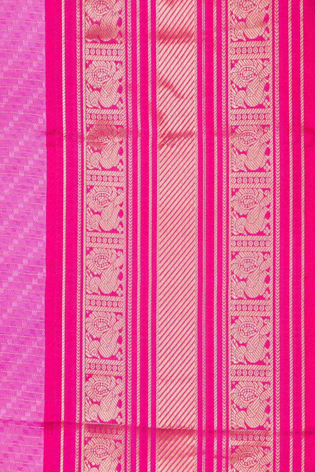 Pink Dual Tone Kanchipuram Silk Saree