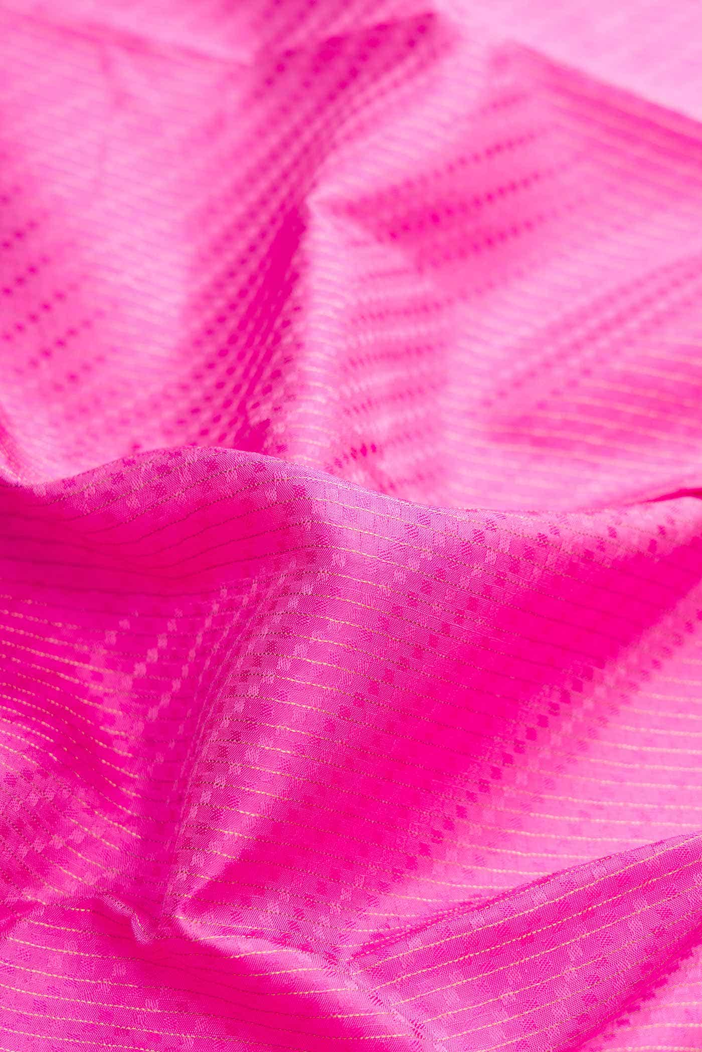Pink Dual Tone Kanchipuram Silk Saree