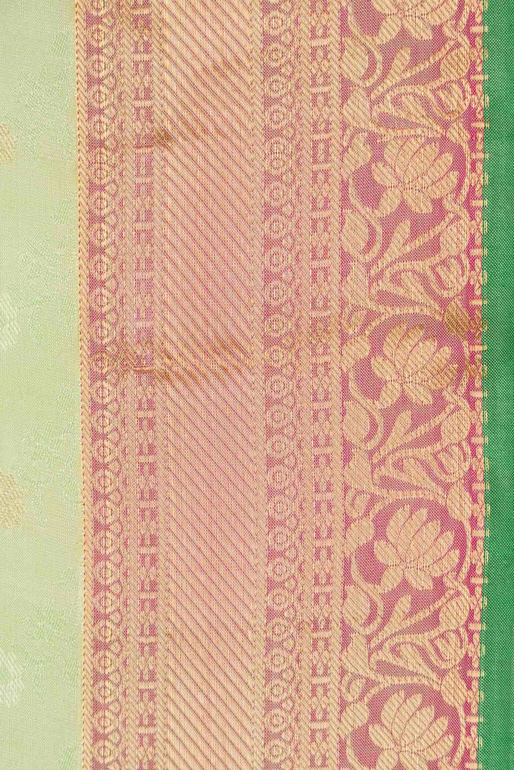 Pista Green Dual Tone Kanchipuram Silk Saree