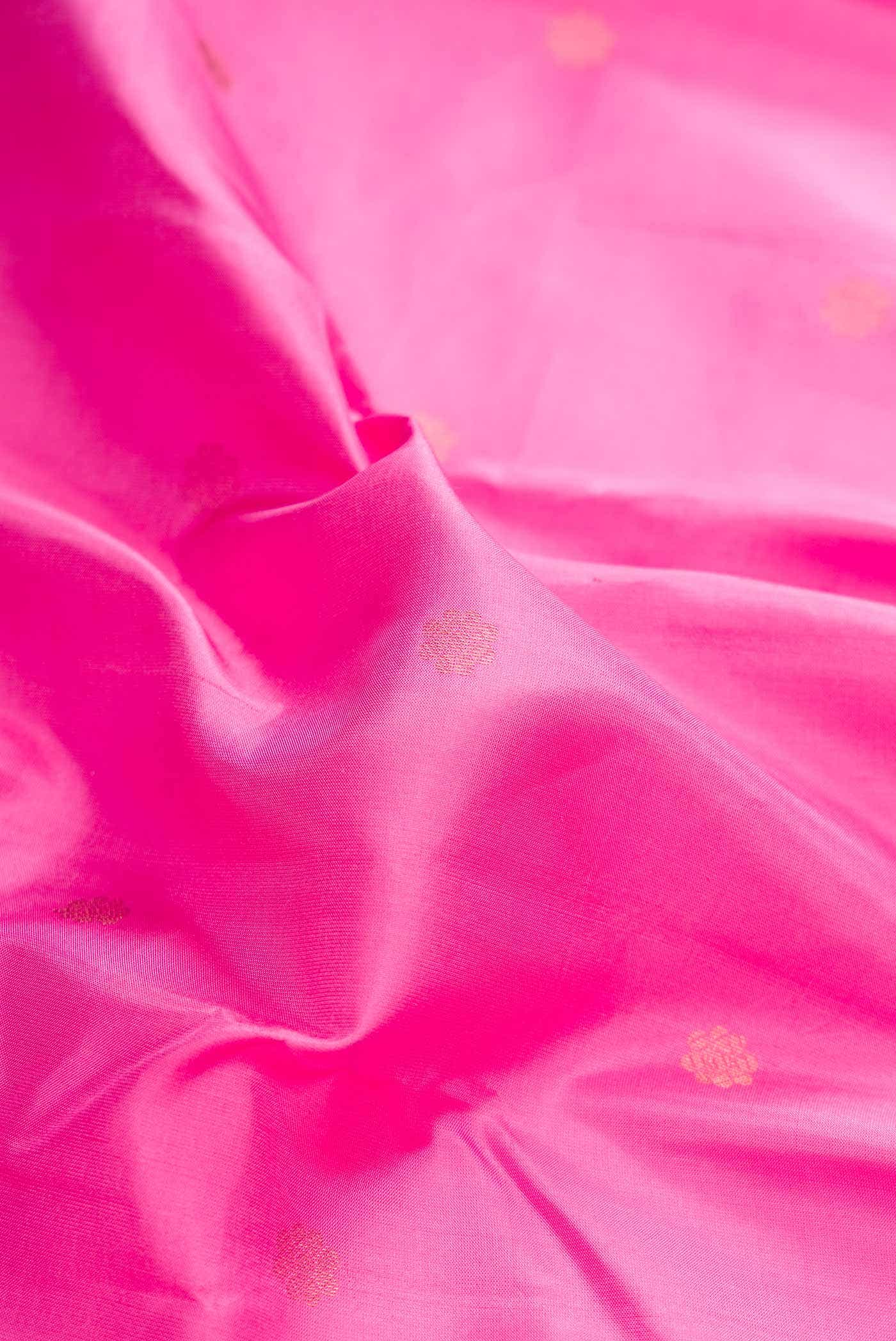 Pink Dual Tone Kanchipuram Silk Saree