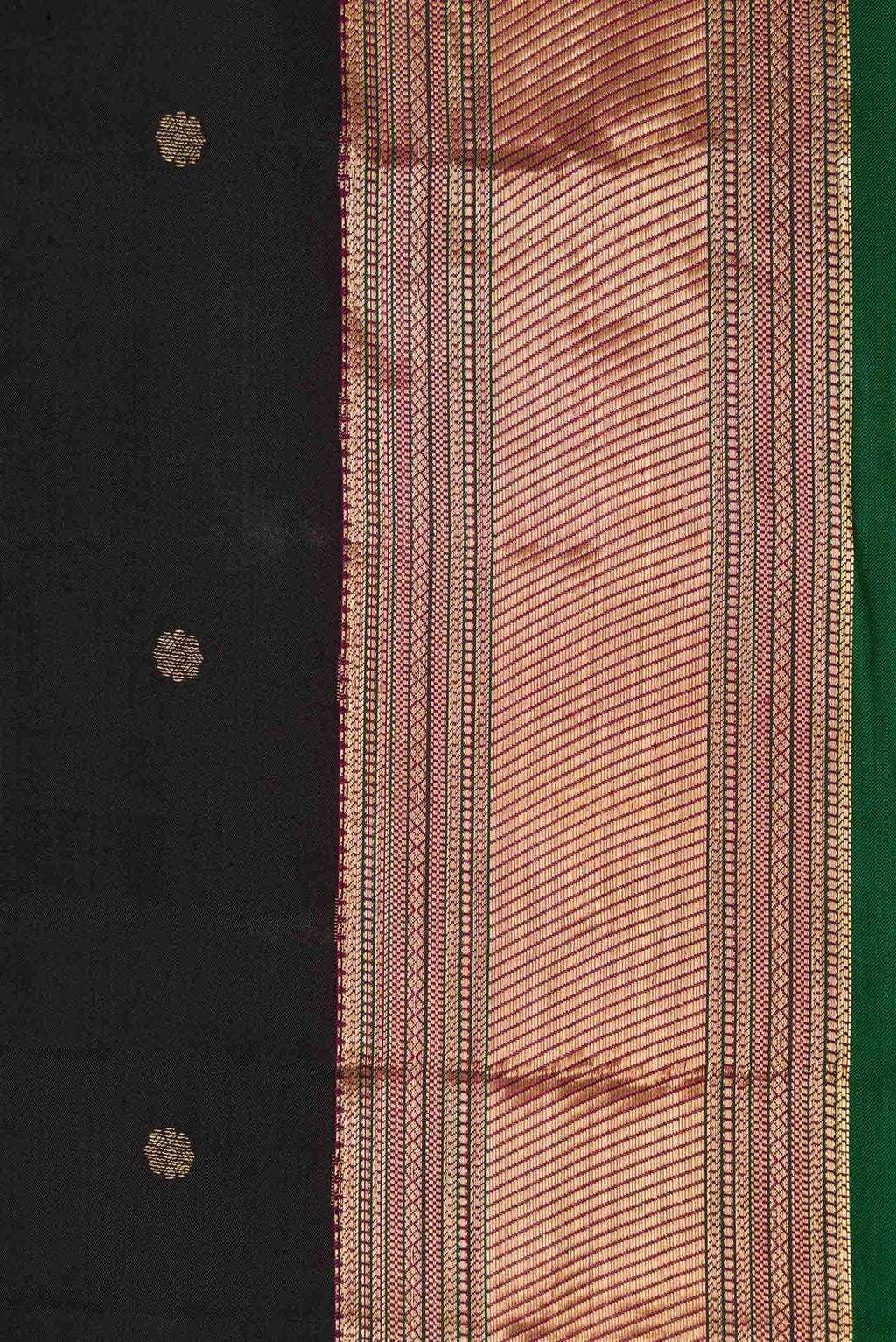 Black Kanchipuram Silk Saree