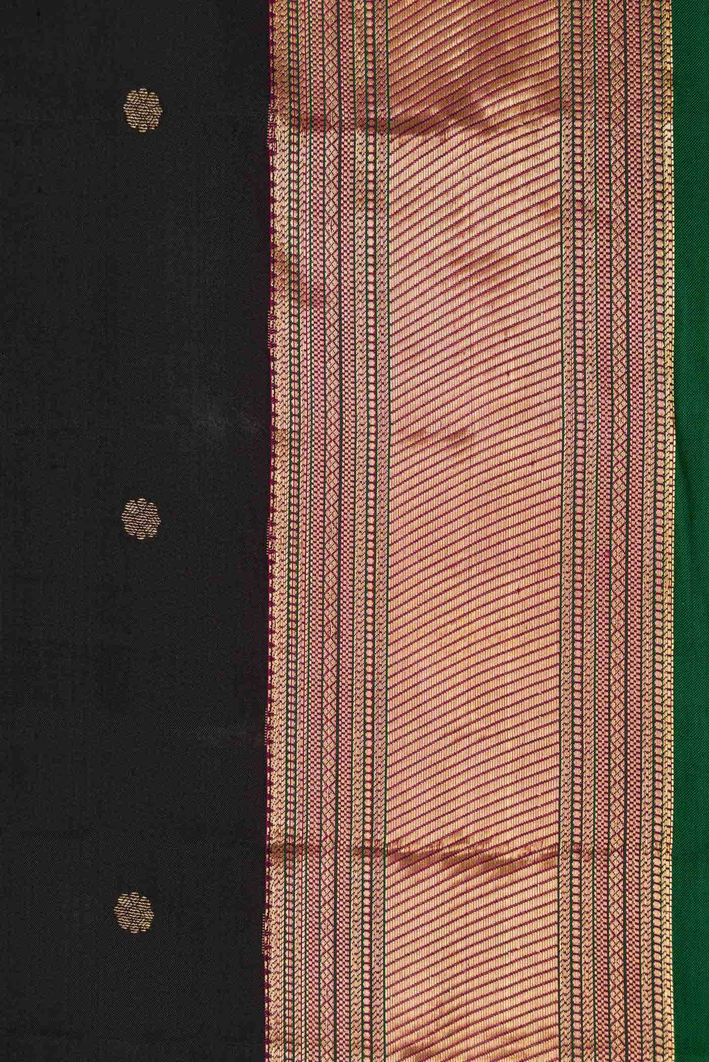 Black Kanchipuram Silk Saree