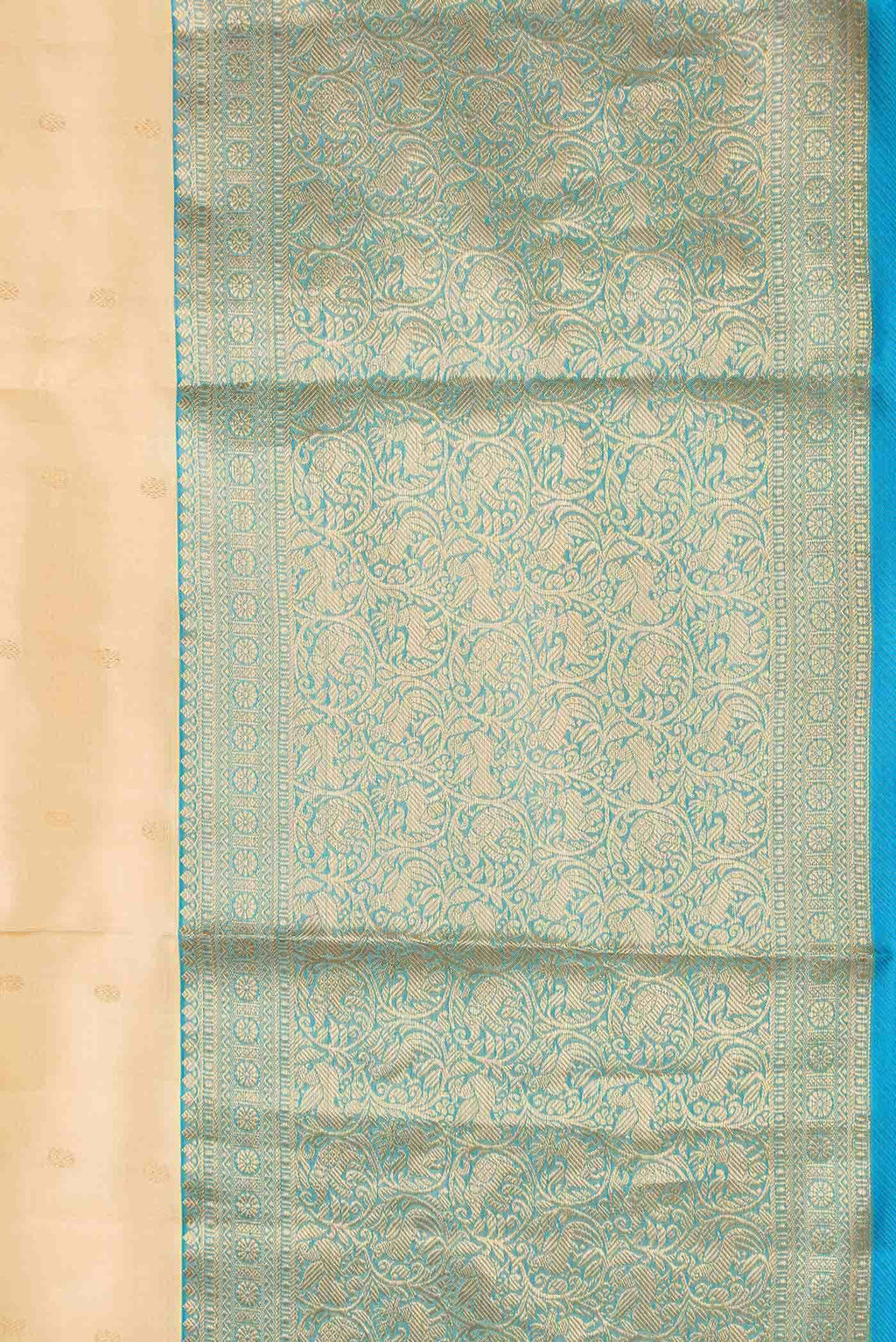 Sandal Dual Tone Kanchipuram Silk Saree