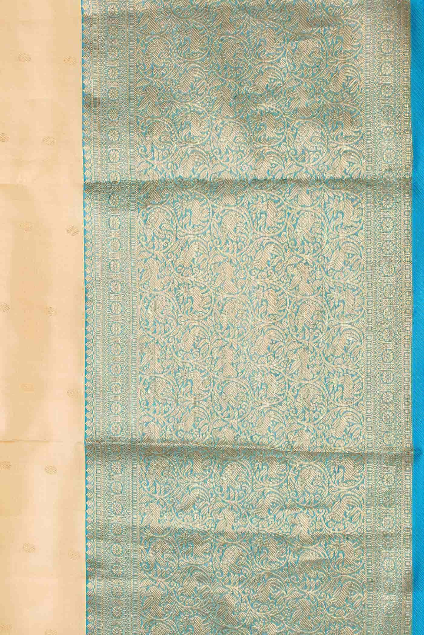Sandal Dual Tone Kanchipuram Silk Saree