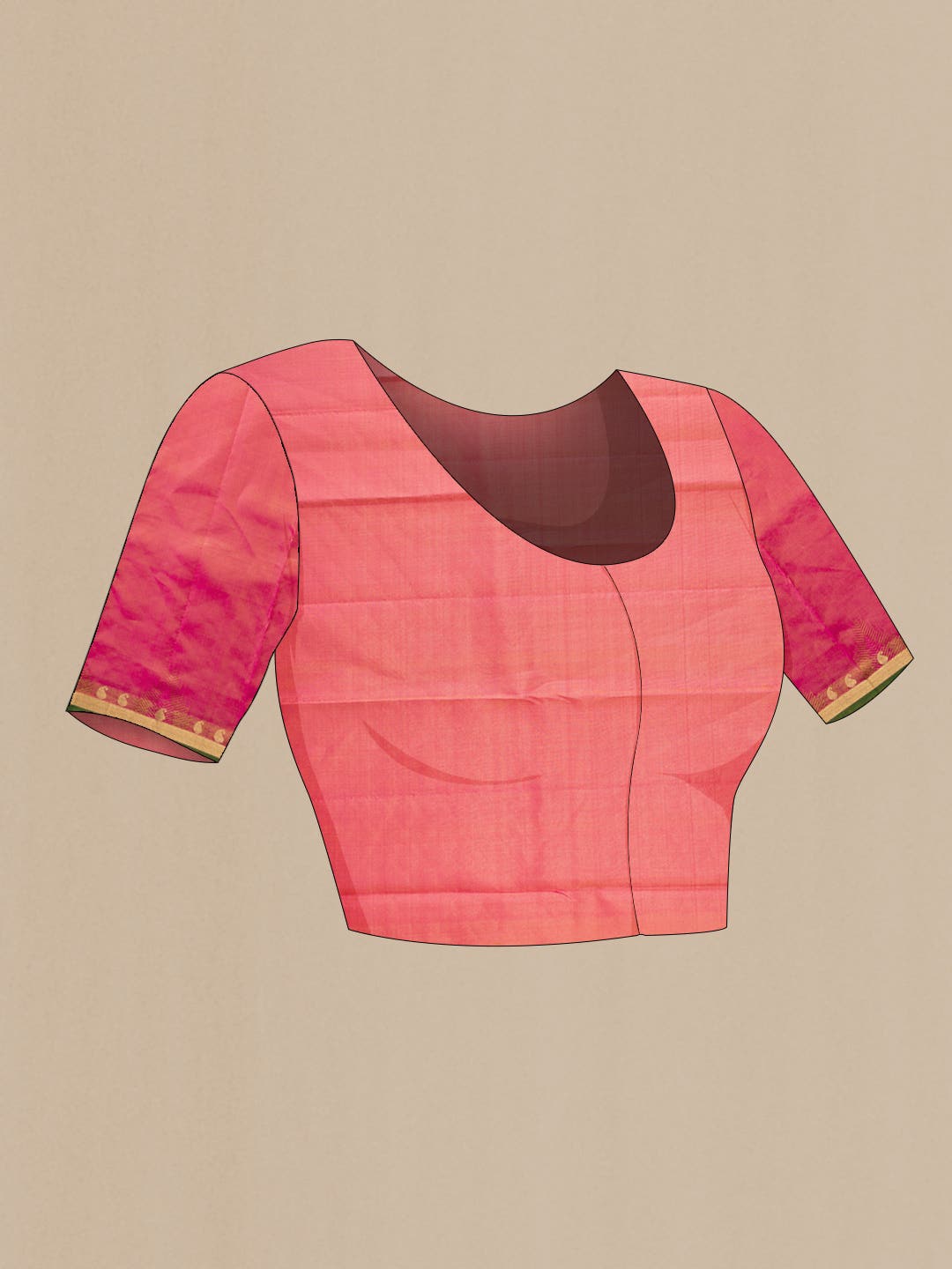 Gold Dual Tone Kanchipuram Silk Saree