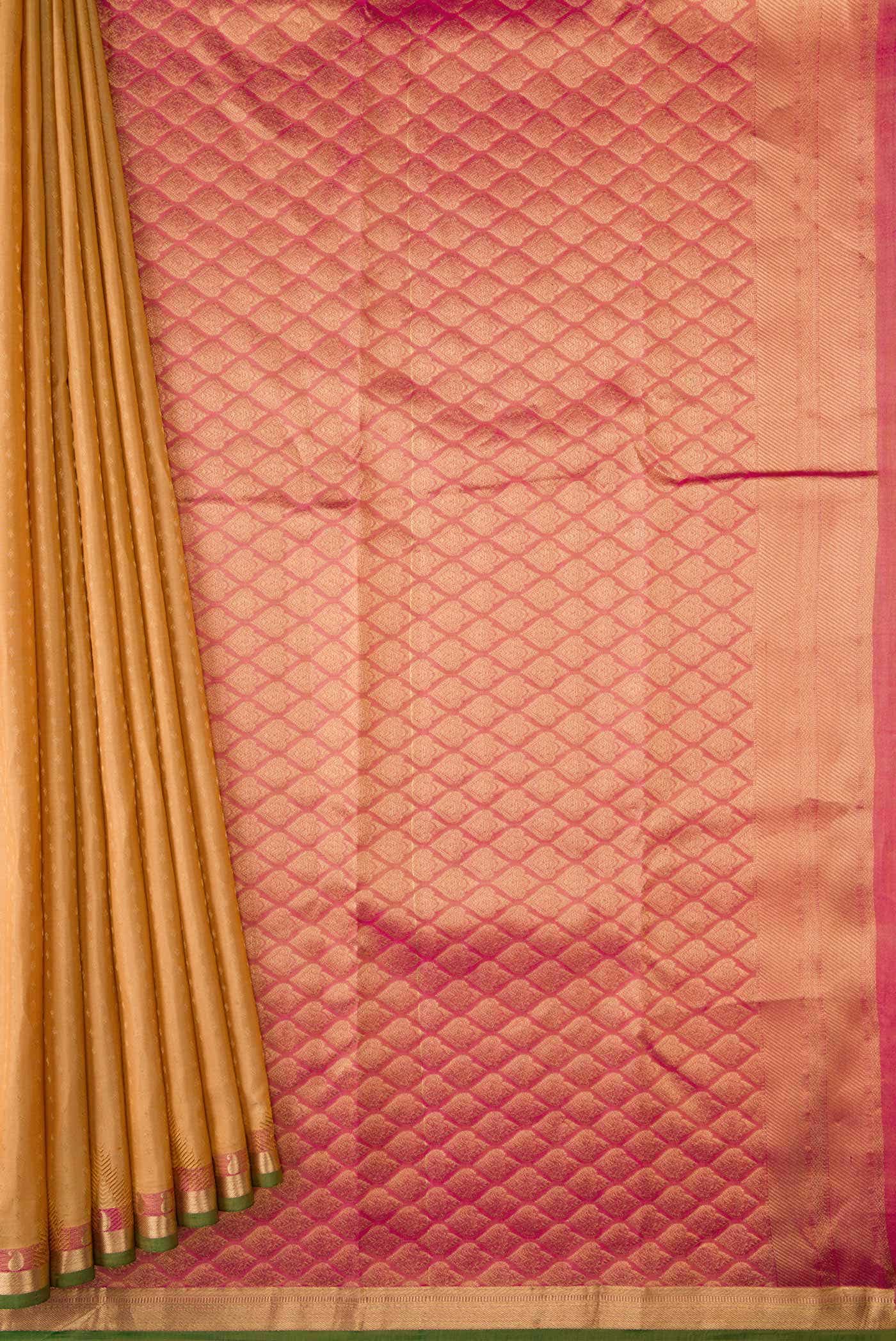 Gold Dual Tone Kanchipuram Silk Saree