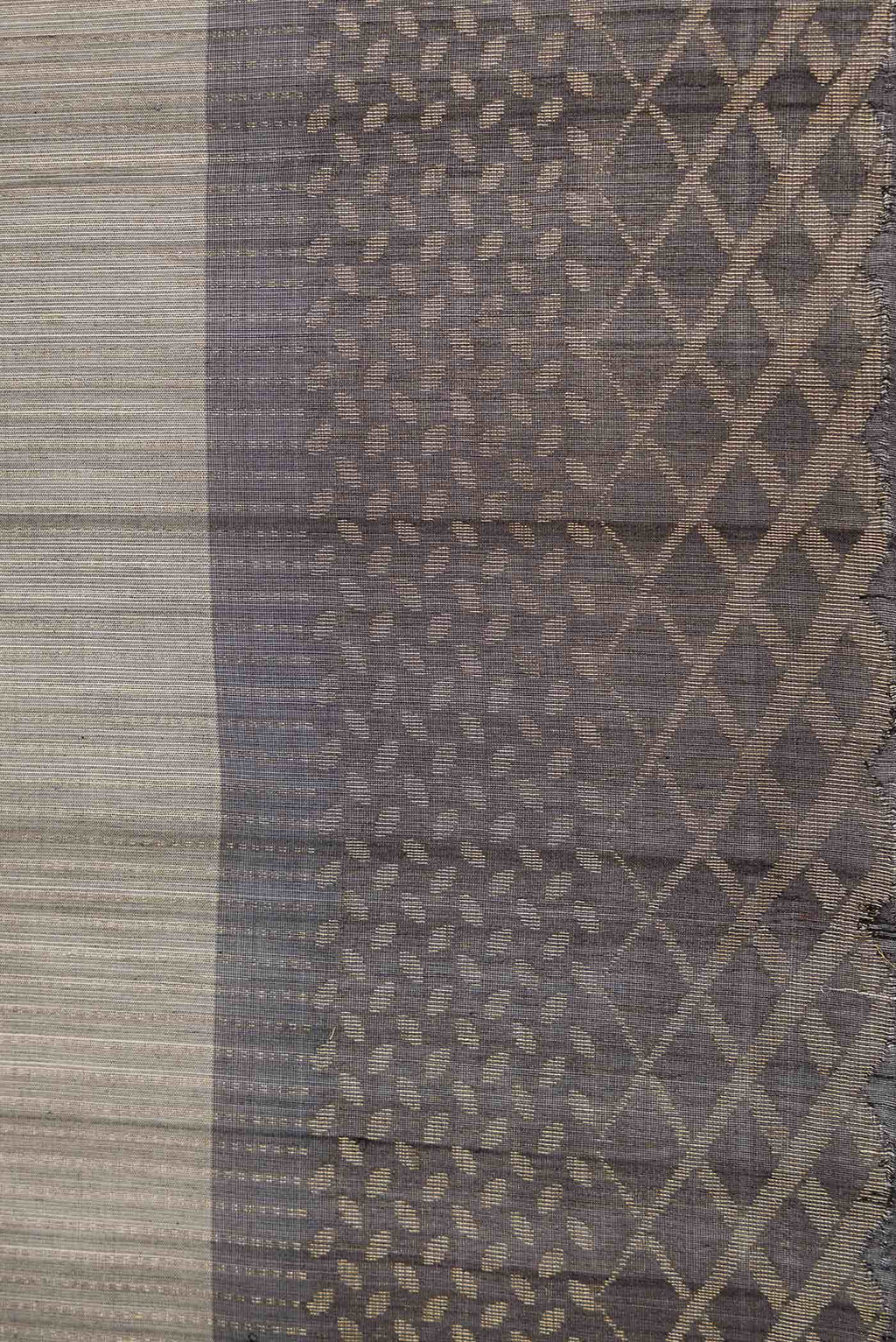 Grey Dual Tone Silk Cotton Saree