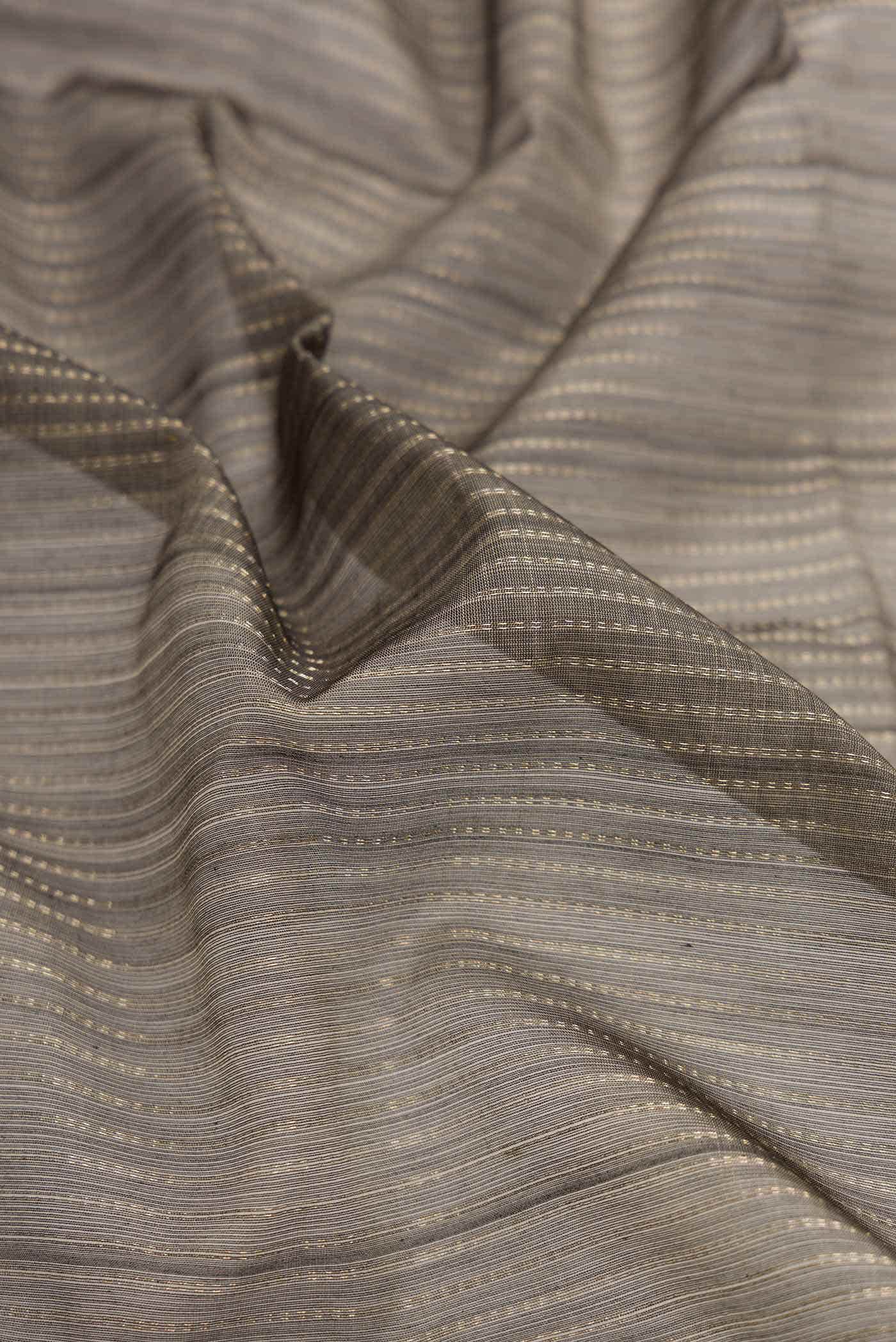 Grey Dual Tone Silk Cotton Saree